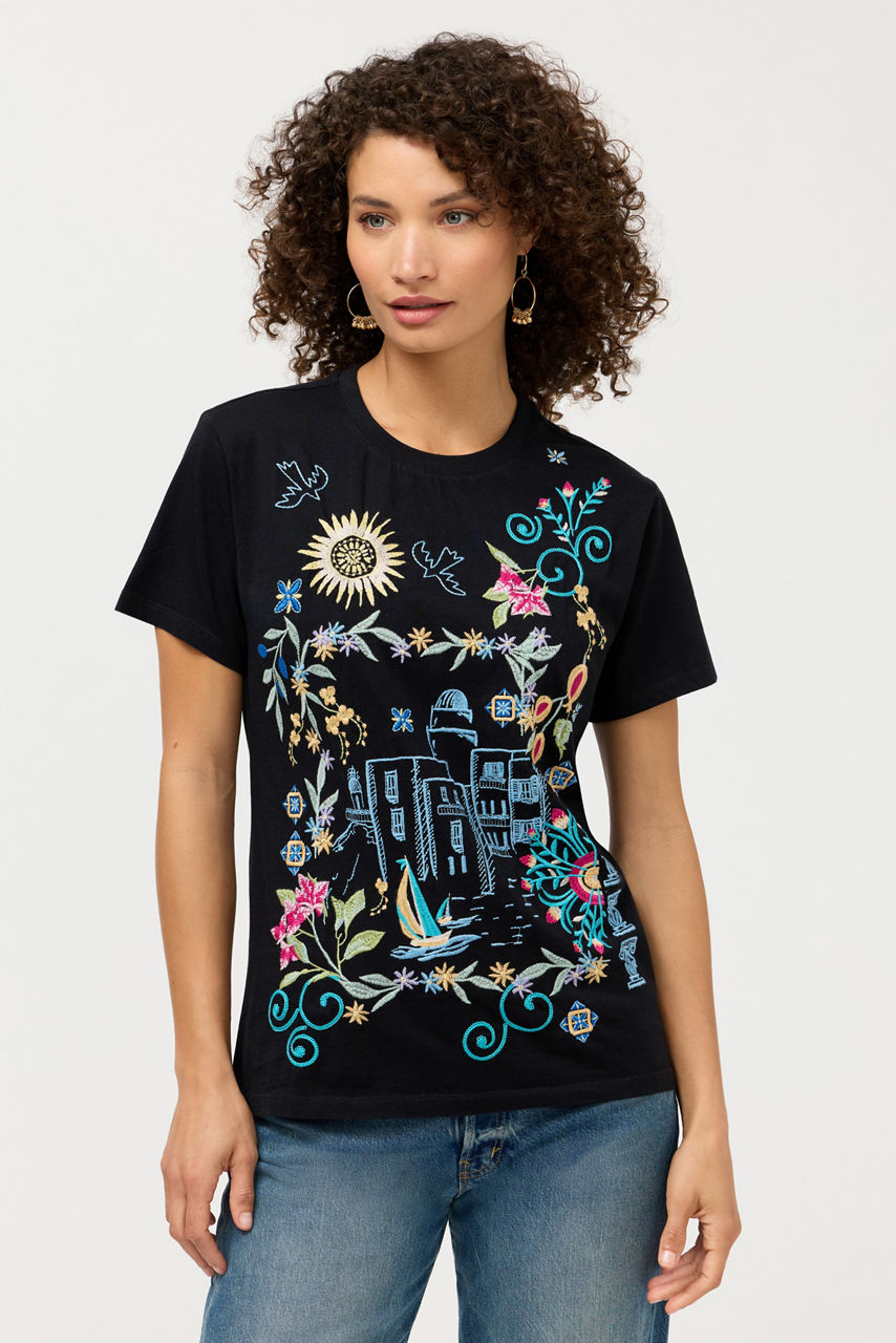 CREW NECK TEE, , large image 1
