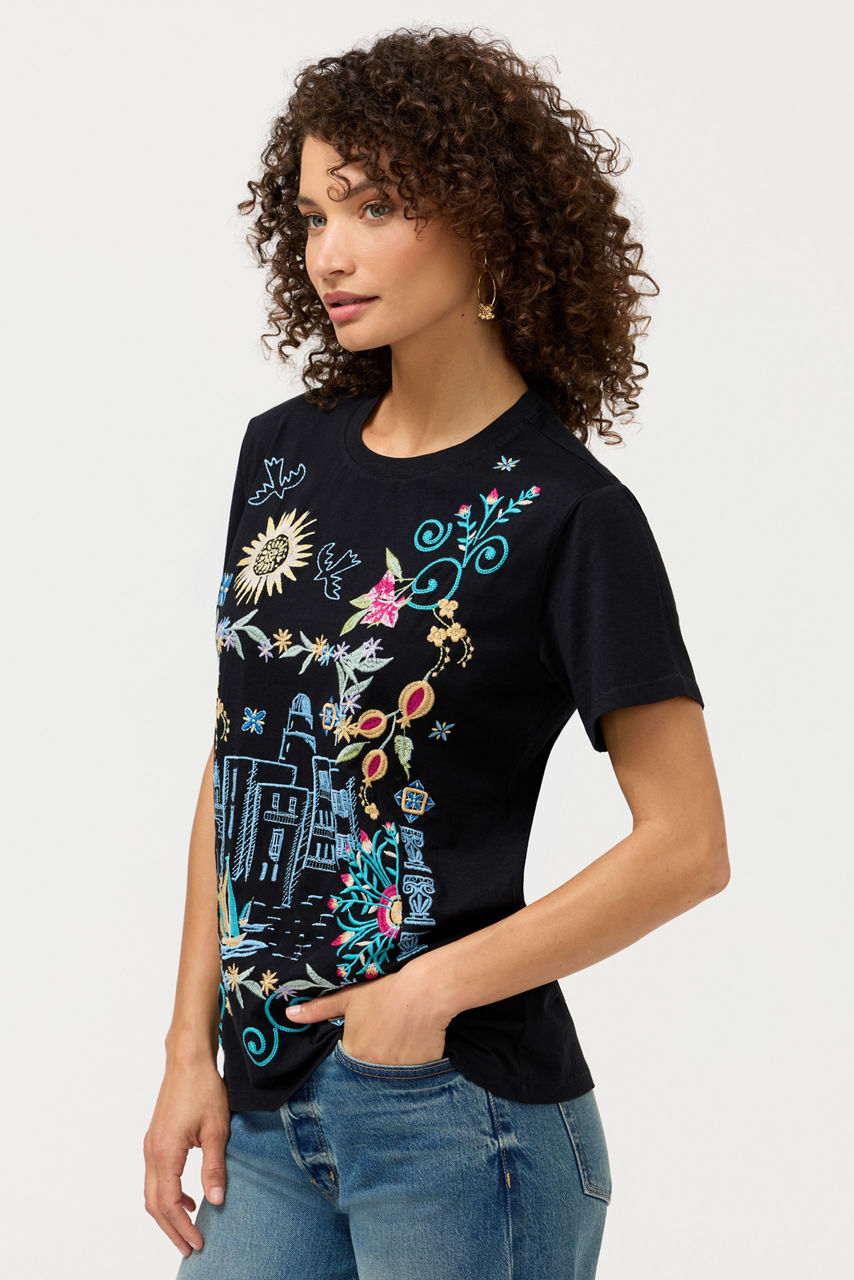 CREW NECK TEE, , large image 3
