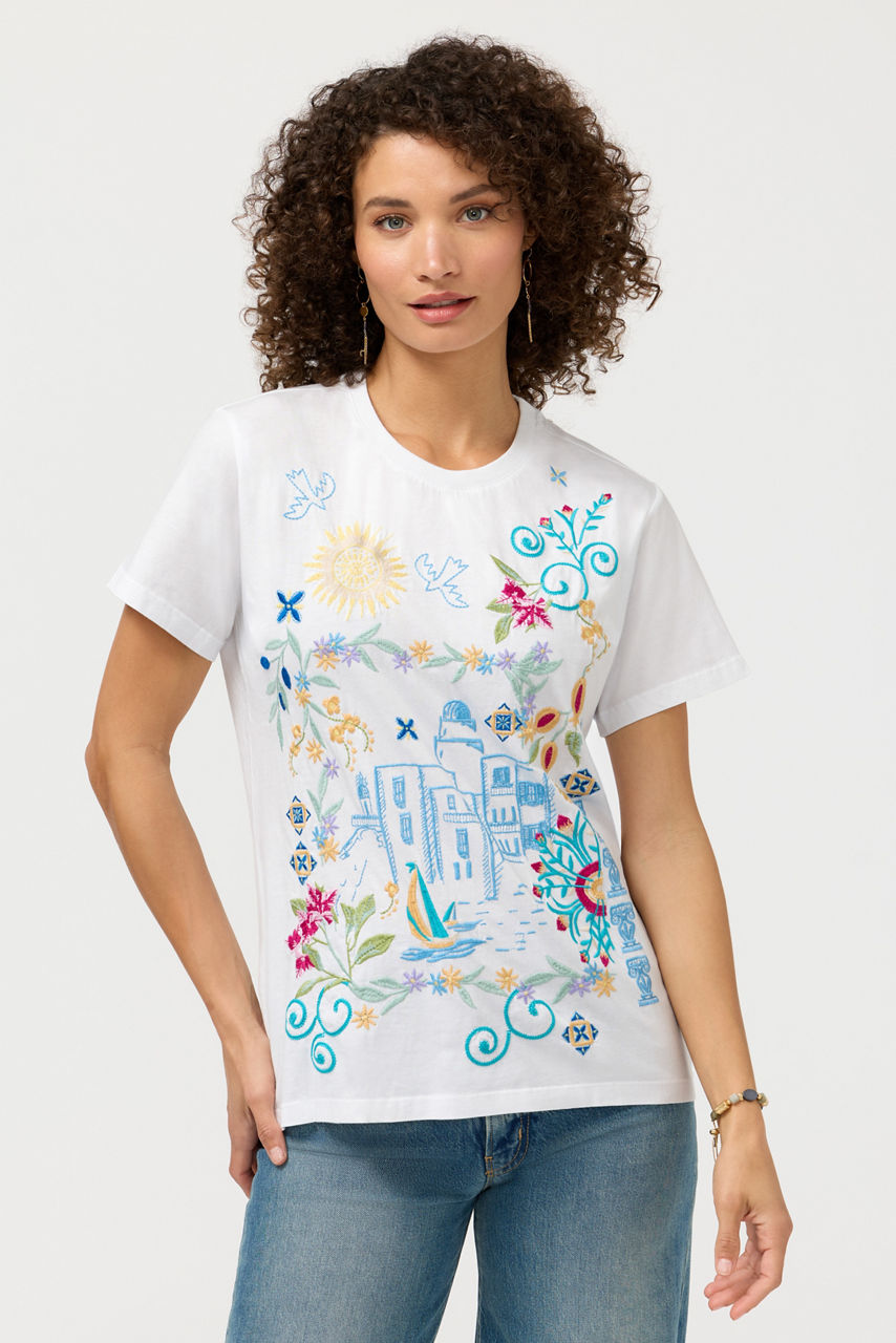 CREW NECK TEE, , large image 1