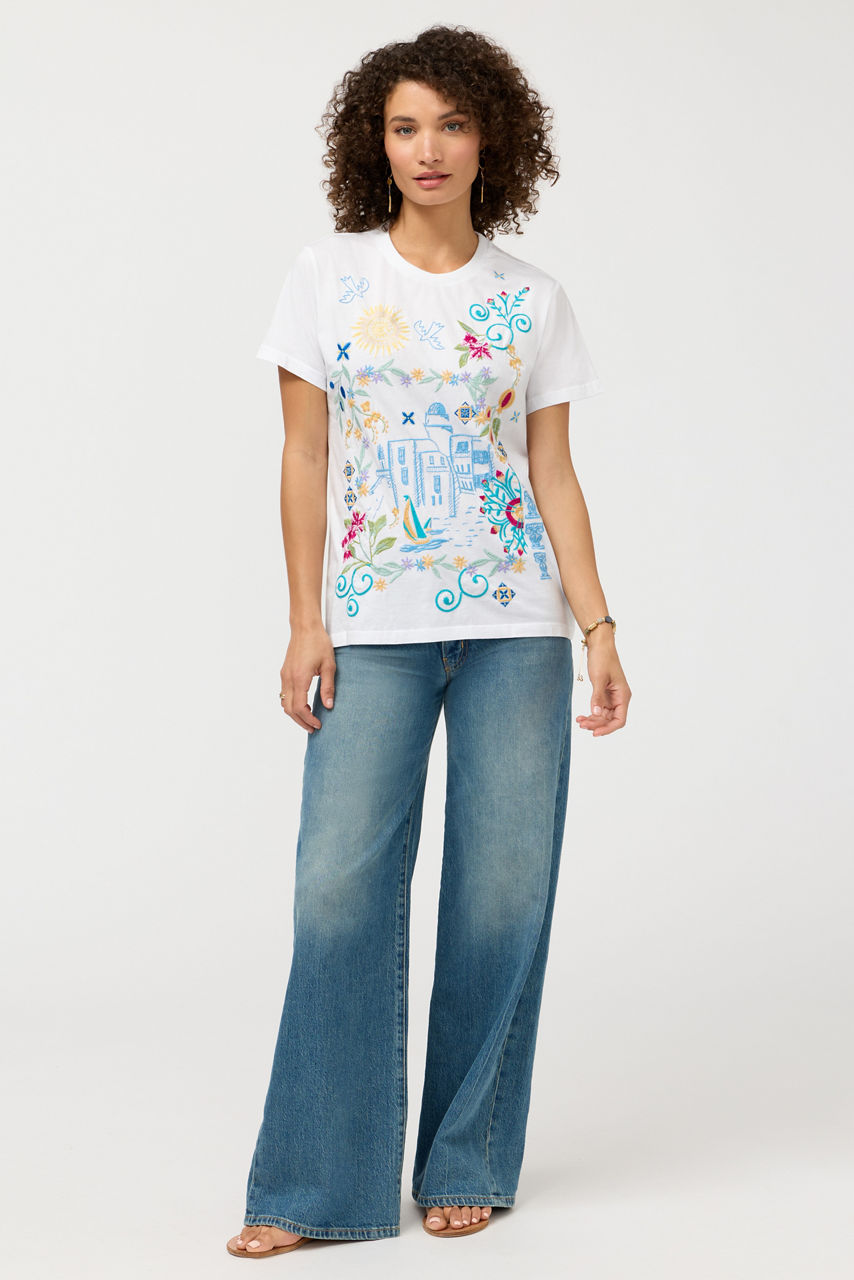 CREW NECK TEE, , large image 2