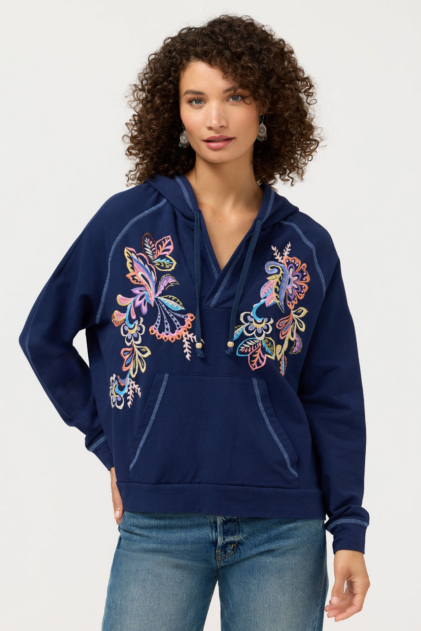 HOODED RAGLAN SWEATSHIRT, , large image 1