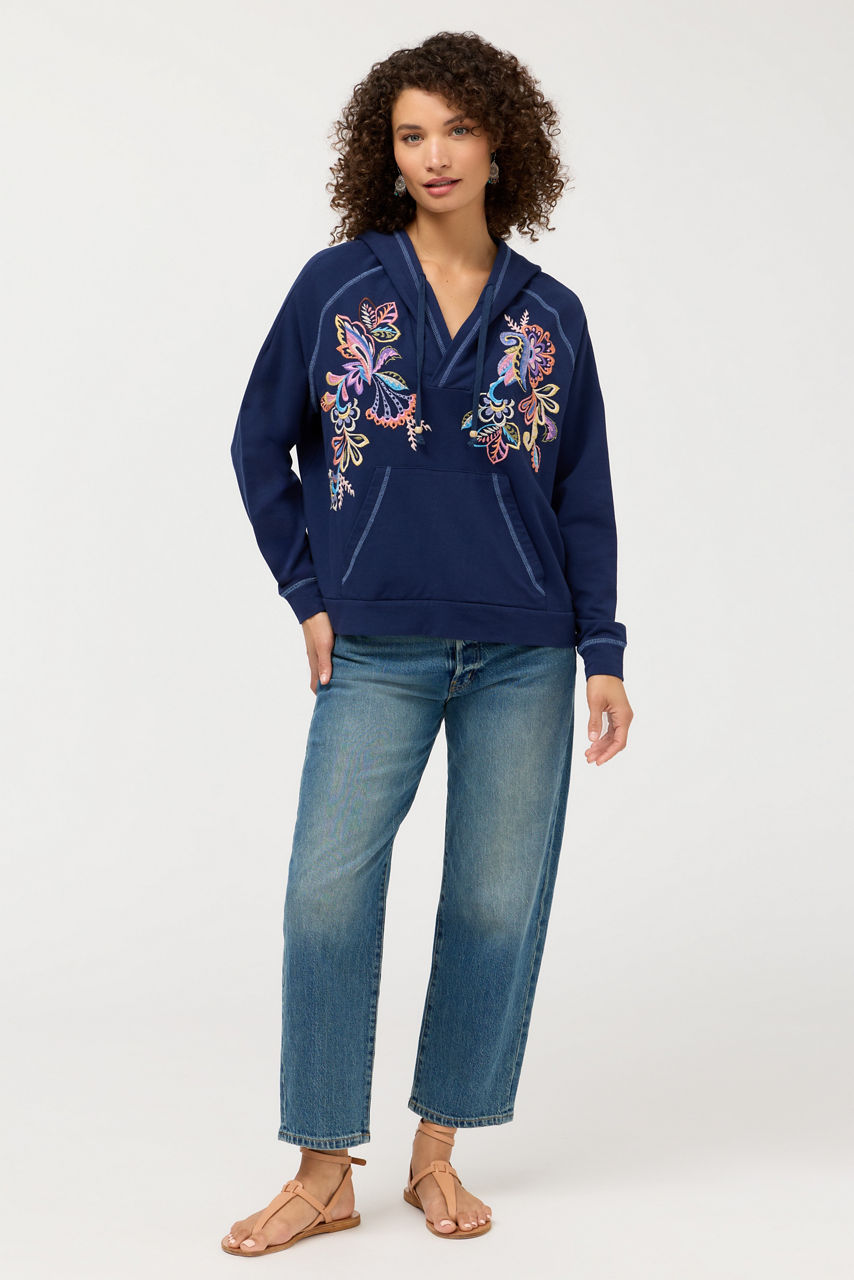 HOODED RAGLAN SWEATSHIRT, , large image 3