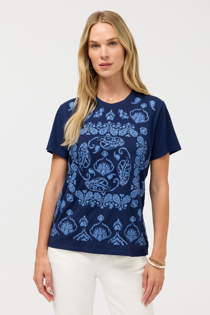 CREW NECK TEE, , large image 2