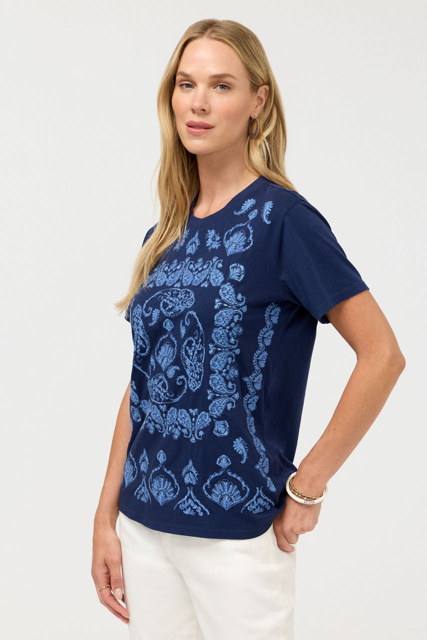 CREW NECK TEE, , large image 3