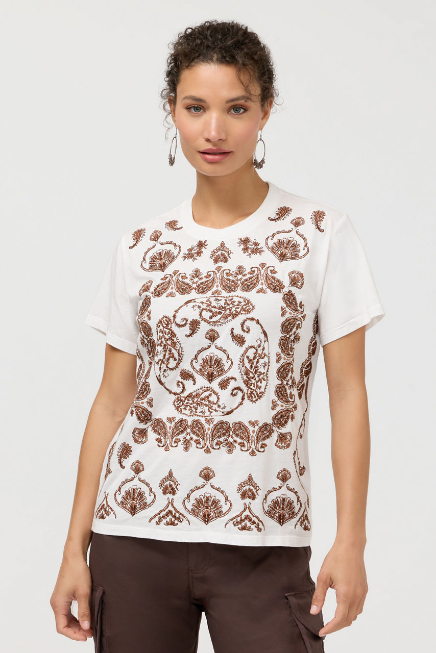 CREW NECK TEE, , large image 1