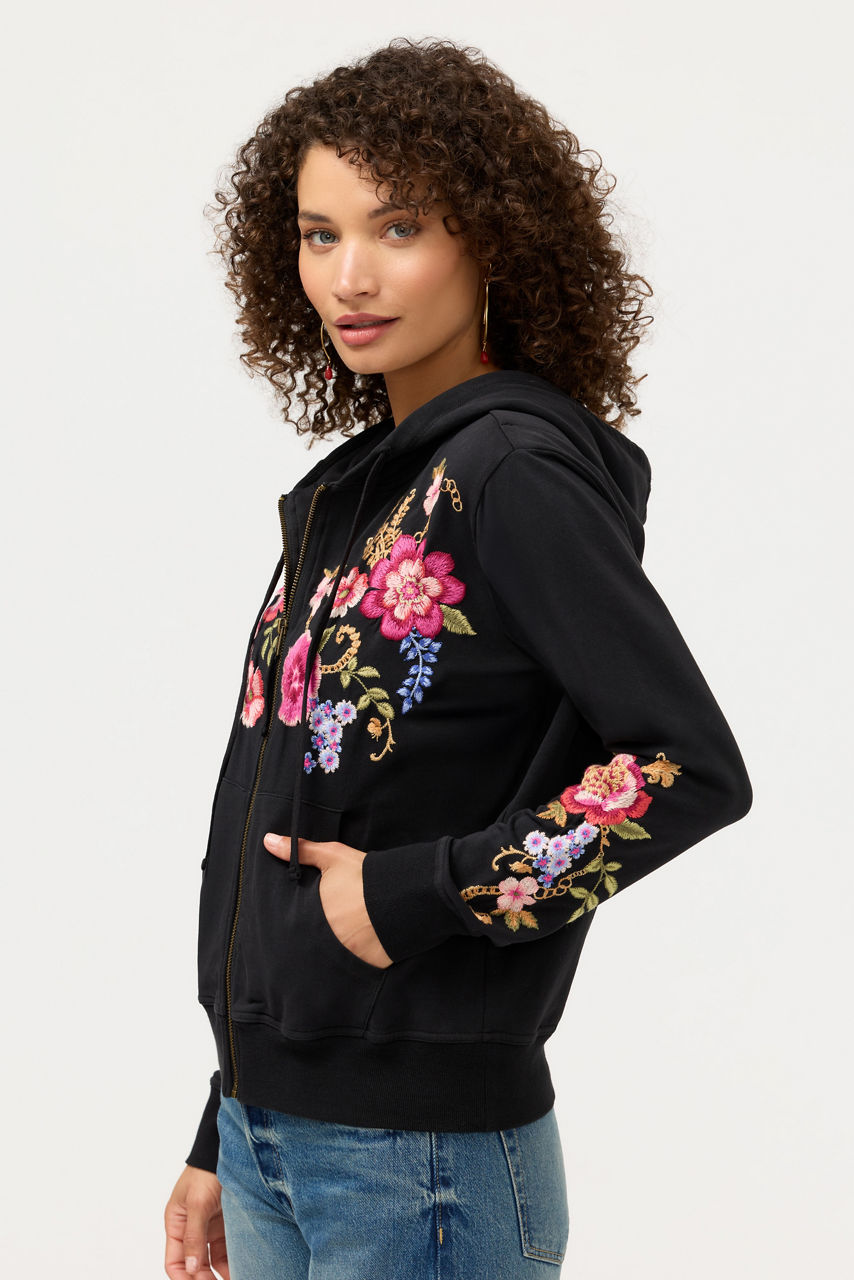 MODERN ZIP UP HOODIE, , large image 2
