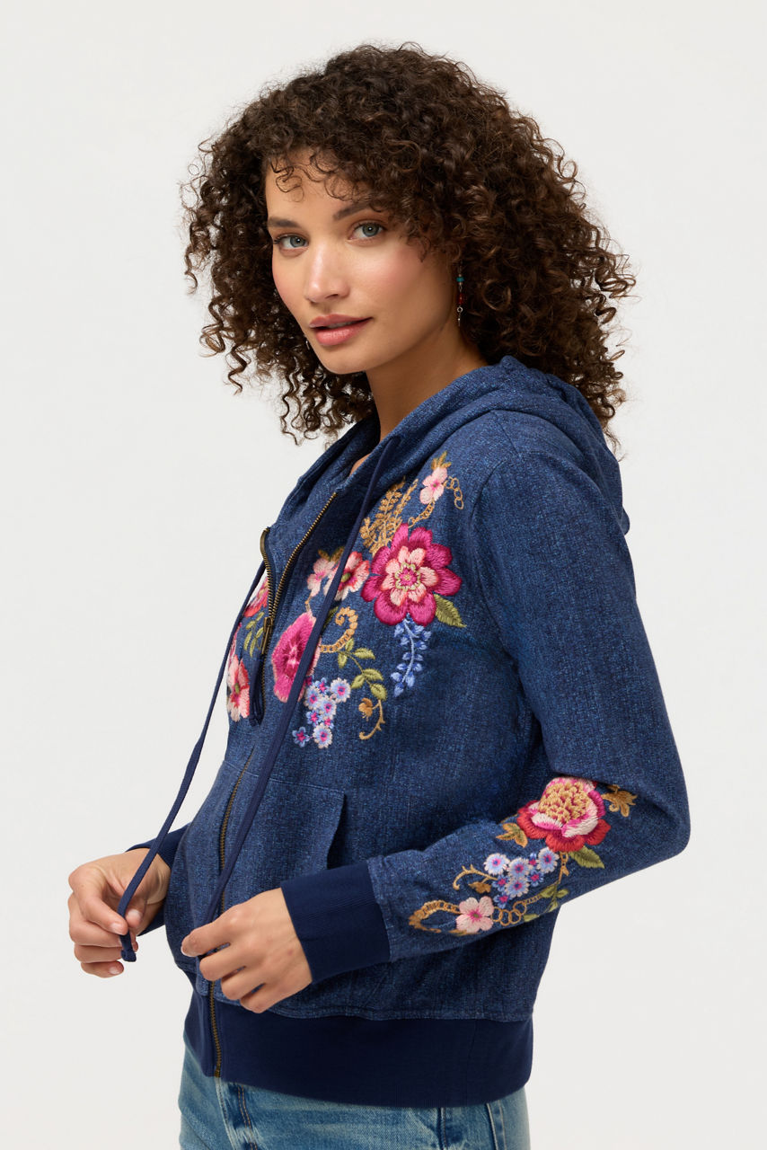 MODERN ZIP UP HOODIE, , large image 2