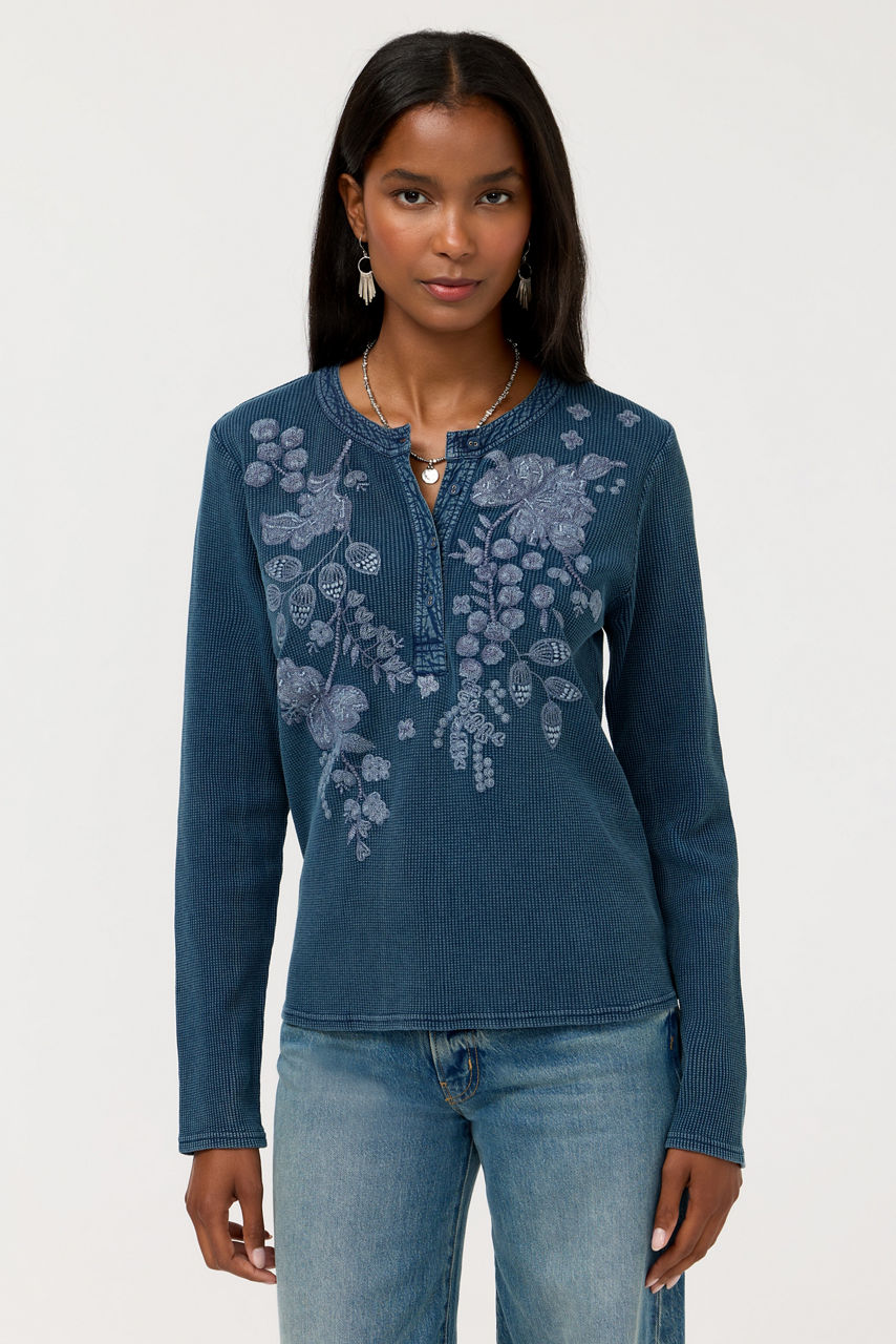 MIXED MEDIA HENLEY THERMAL, , large image 3