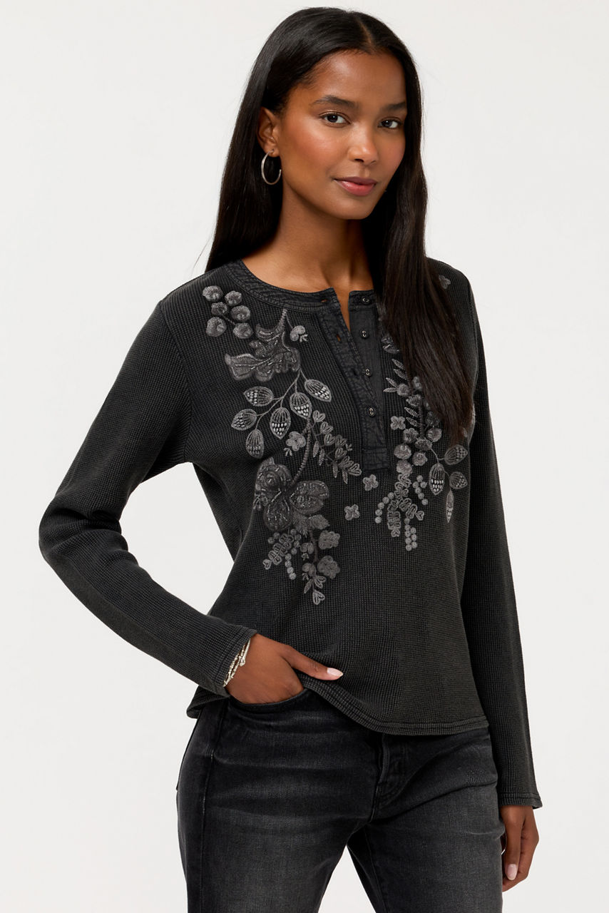 MIXED MEDIA HENLEY THERMAL, , large image 3