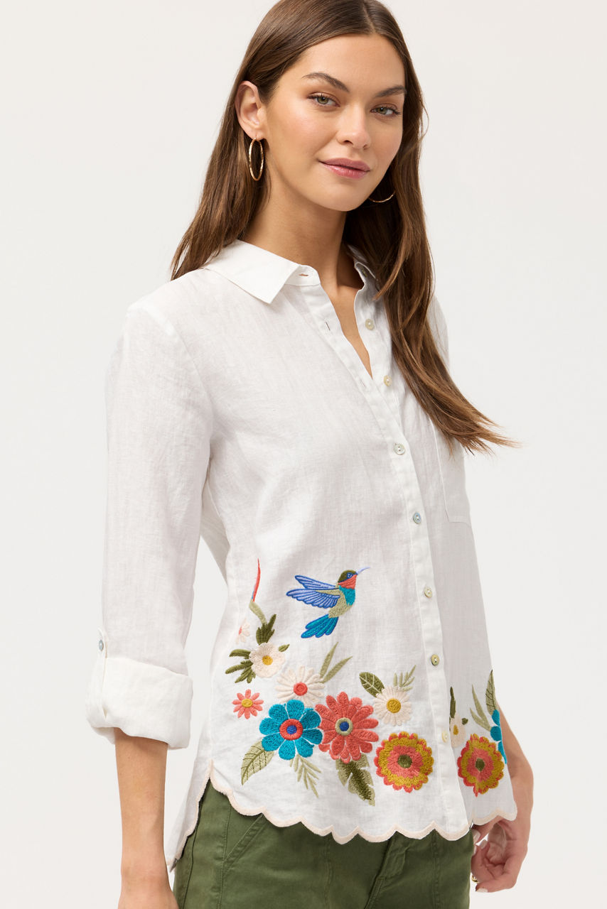 FRANCIS RELAXED LINEN SHIRT, , large image 4