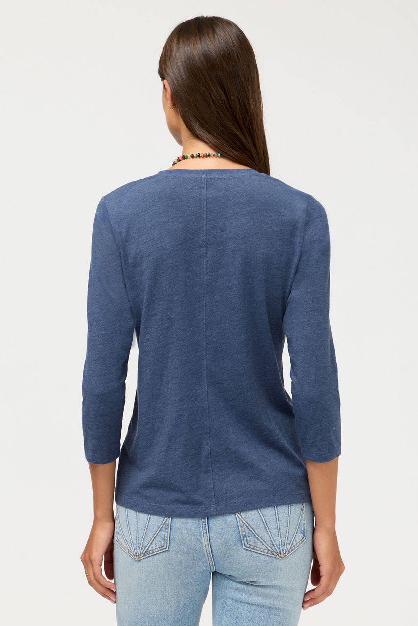 3/4 SLEEVE V-NECK TEE, , large image 4