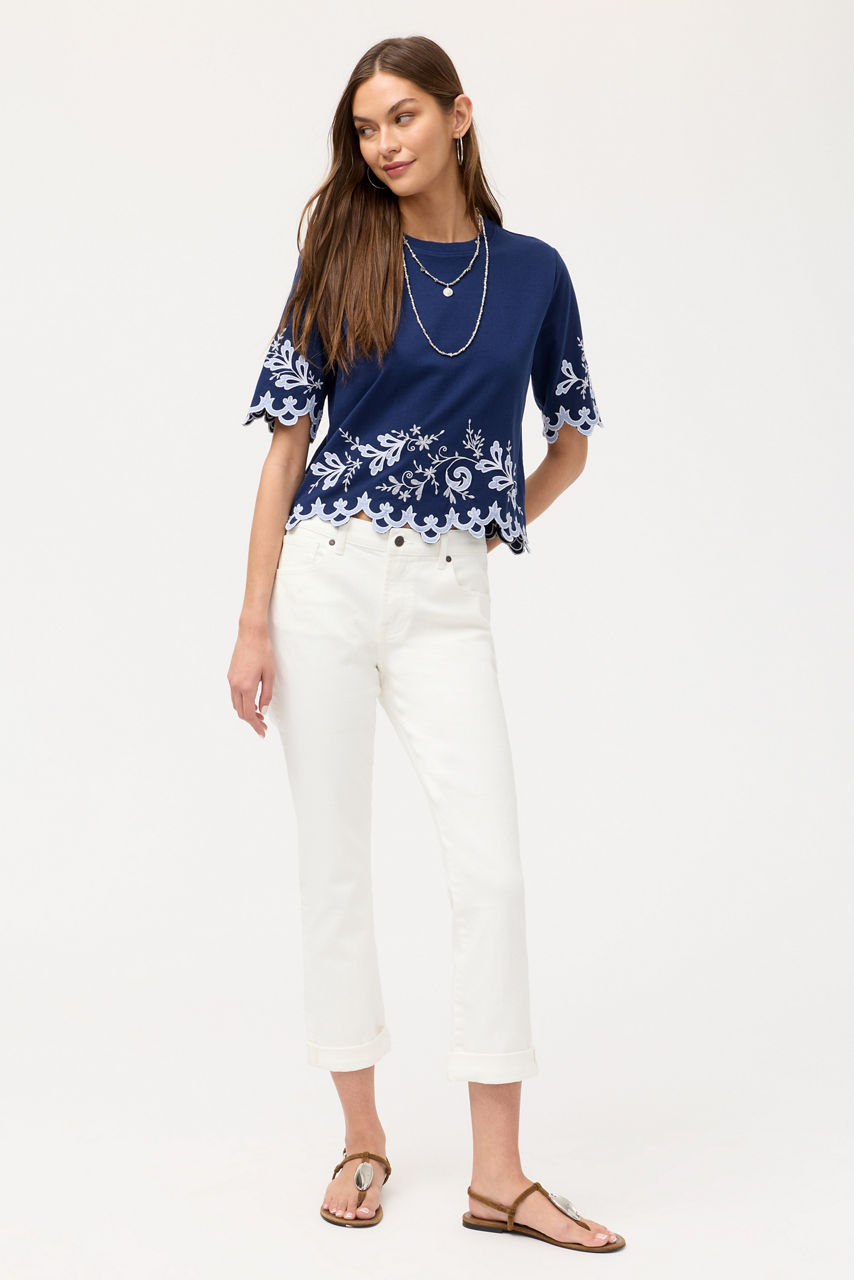 ADDELINE ELBOW SLEEVE TEE, , large image 2