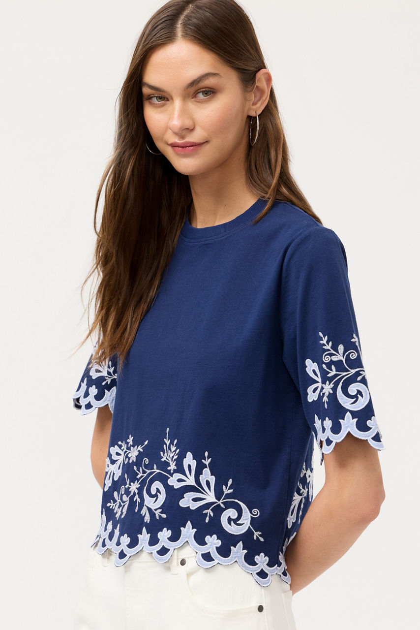 ADDELINE ELBOW SLEEVE TEE, , large image 3