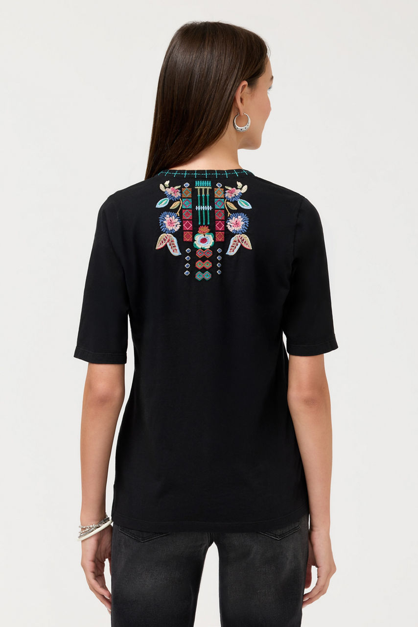 HENLEY KNIT TEE, , large image 3