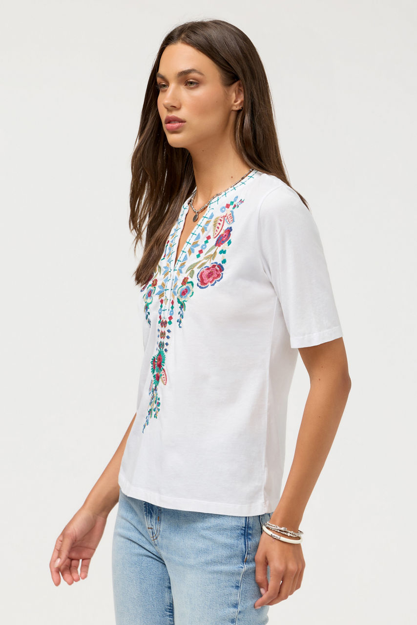 HENLEY KNIT TEE, , large image 2