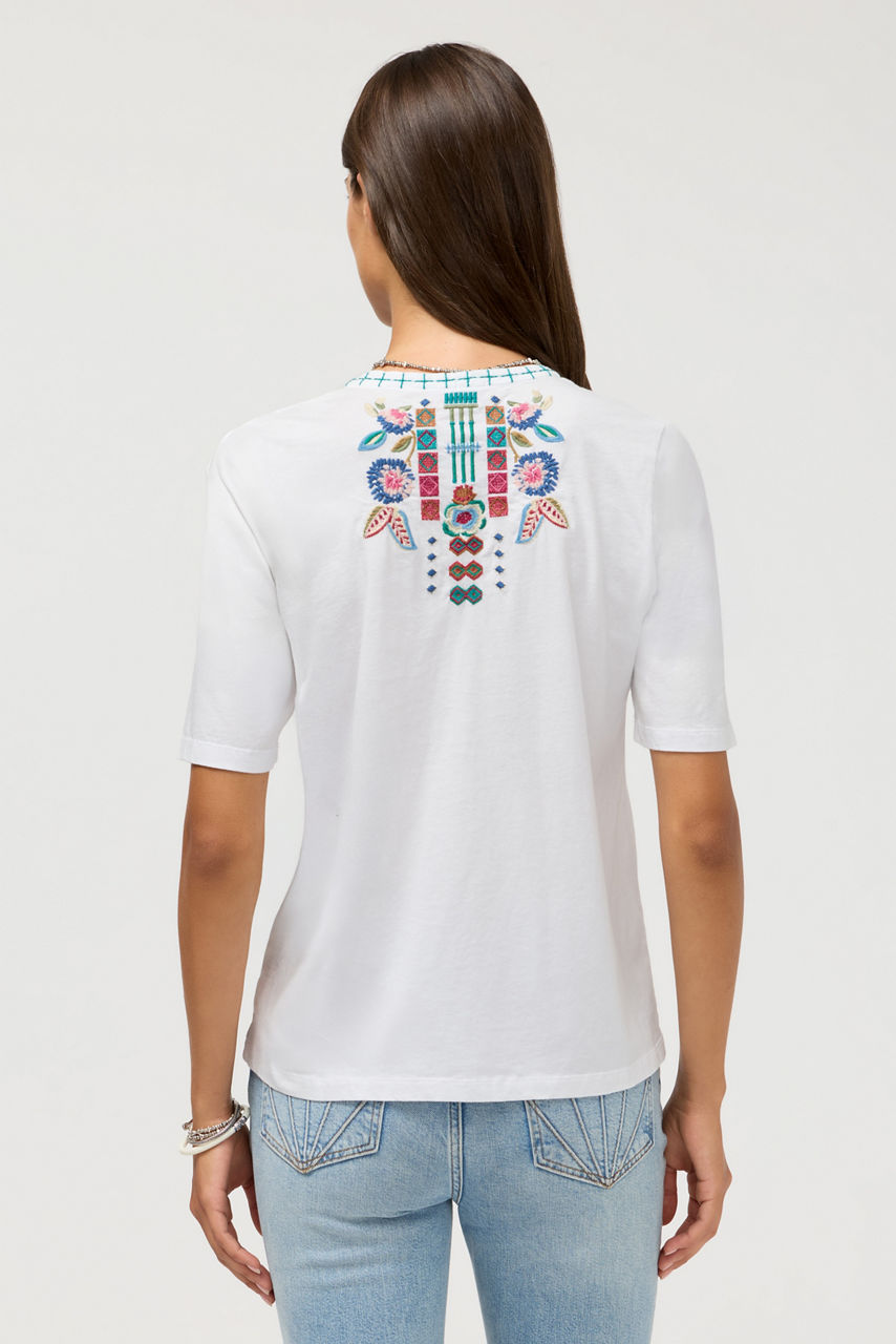 HENLEY KNIT TEE, , large image 3