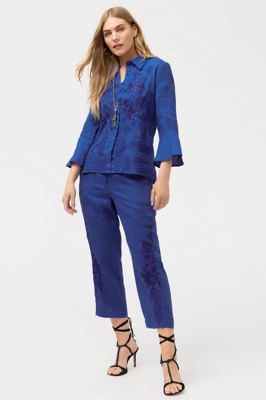 RUFFLE SLEEVE SHIRT, , large image 3