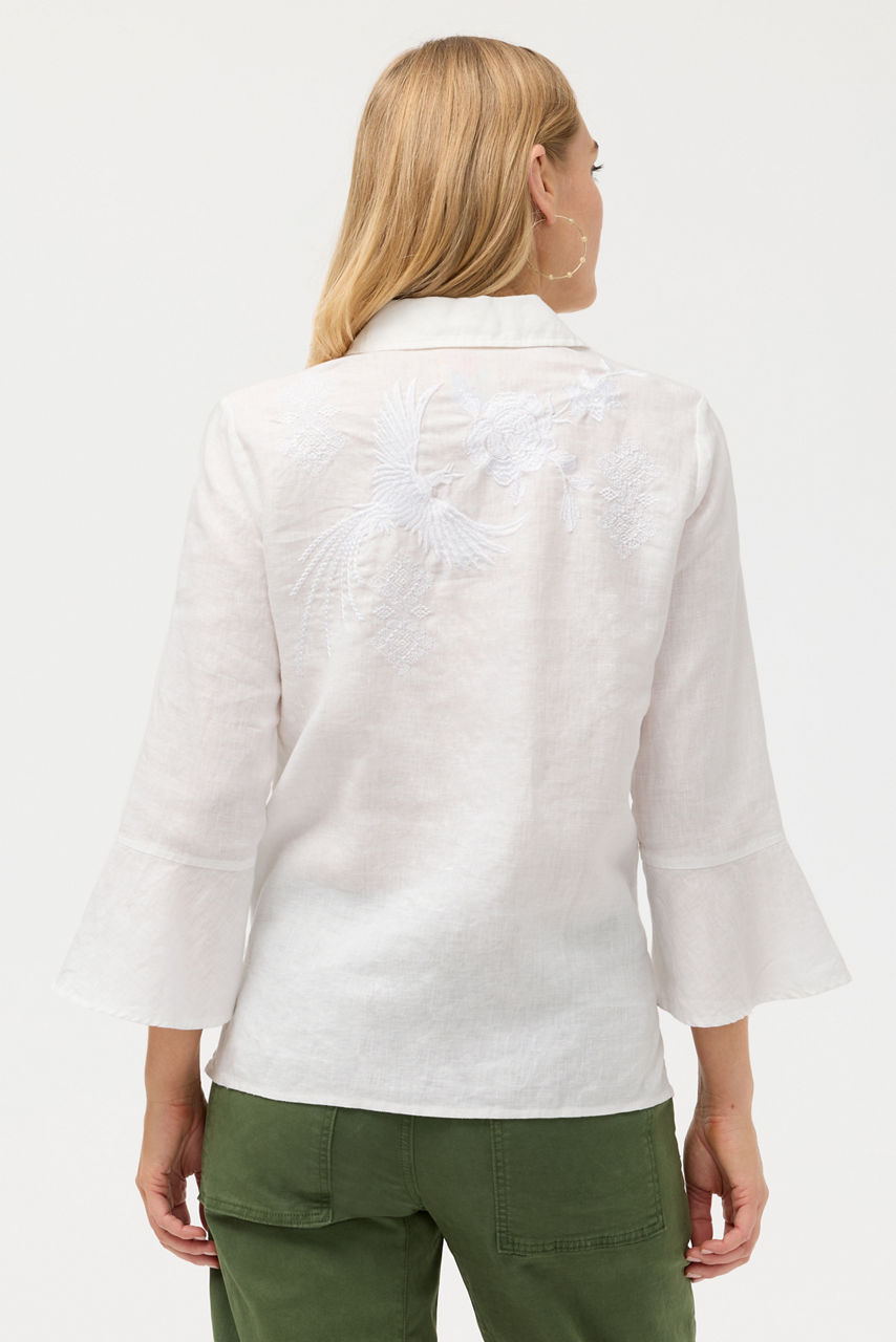 RUFFLE SLEEVE SHIRT, , large image 4