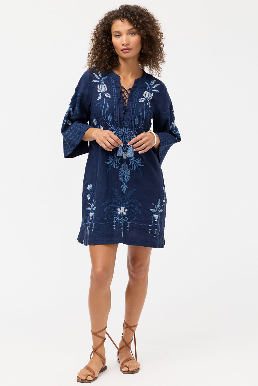 TIE FRONT KIMONO DRESS, , large image 1