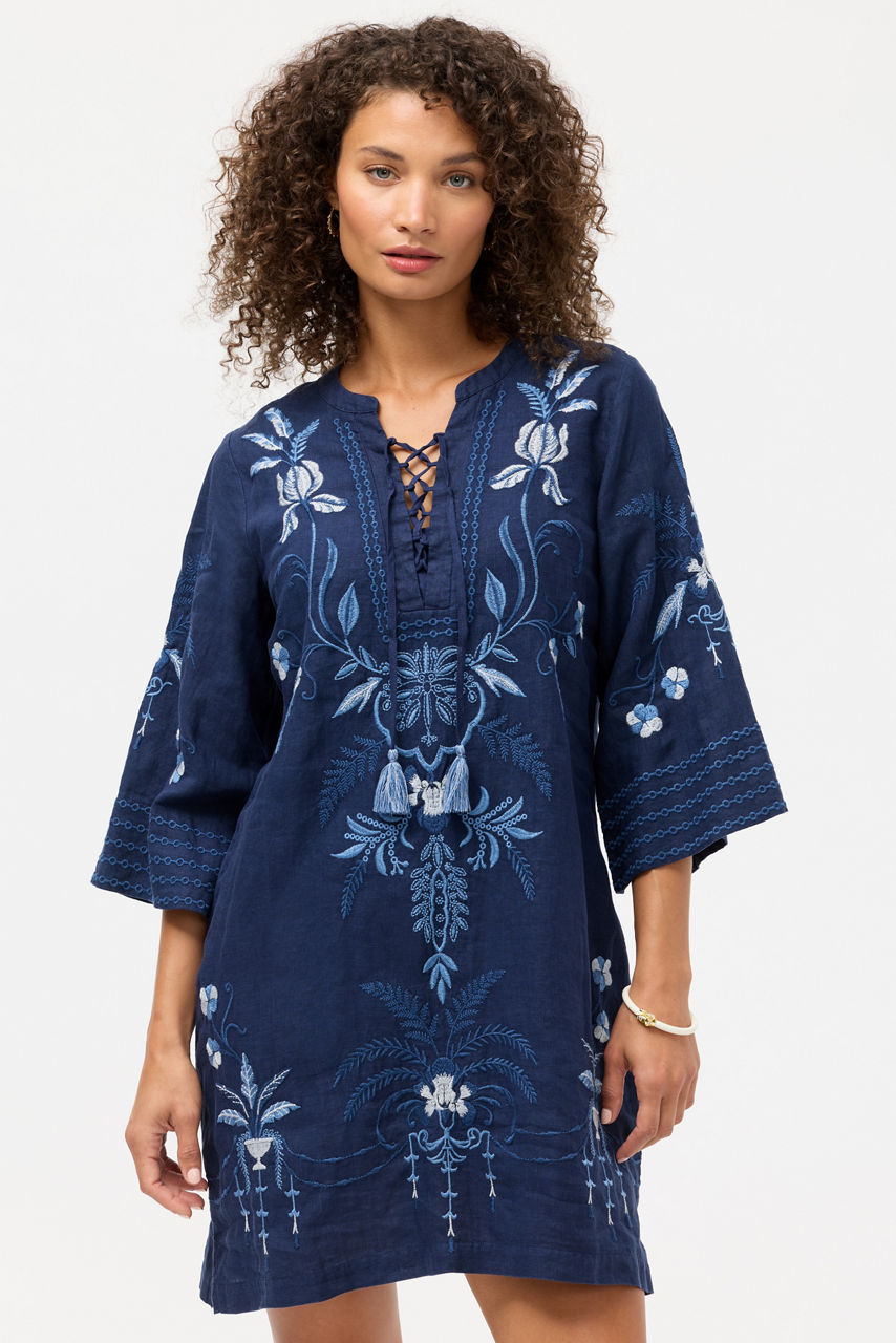 TIE FRONT KIMONO DRESS, , large image 2