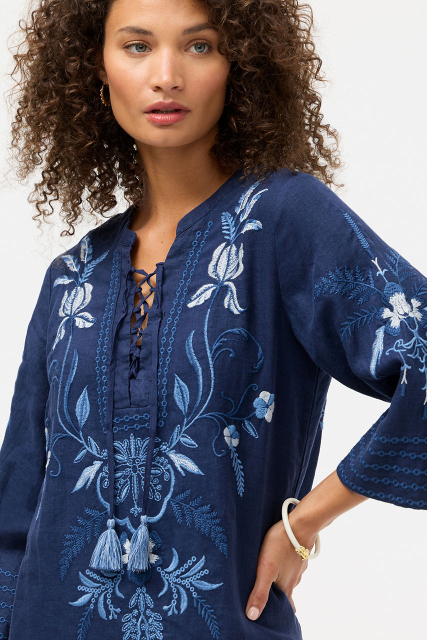 TIE FRONT KIMONO DRESS, , large image 4