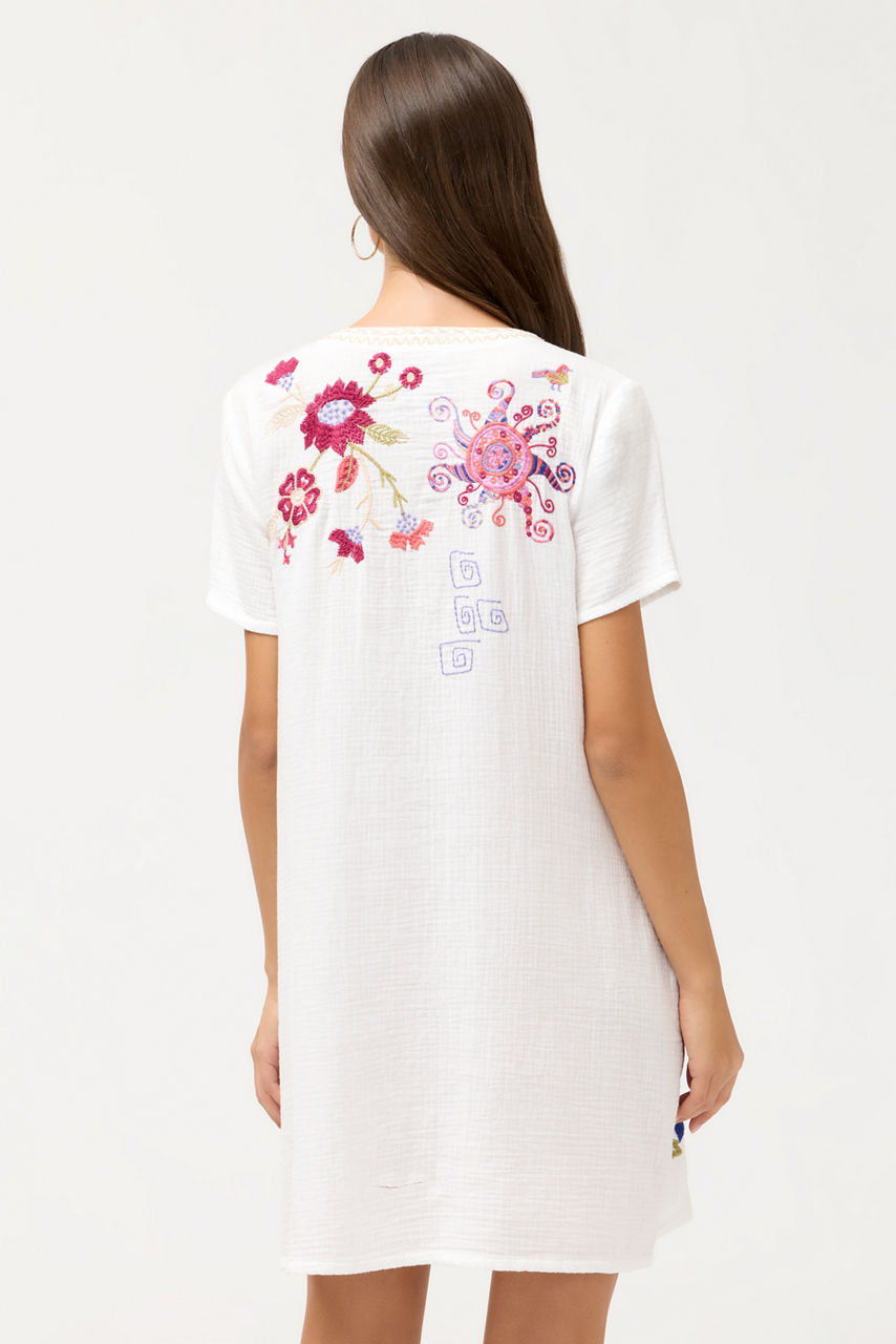 KARISSA V-NECK SHIFT DRESS, , large image 4