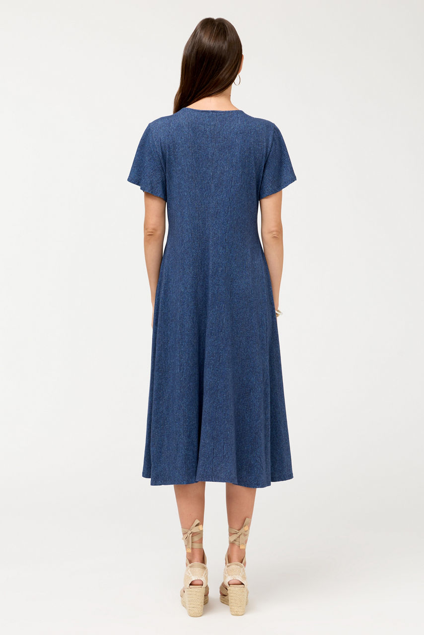 FLUTTER SLEEVE KNIT DRESS, , large image 4
