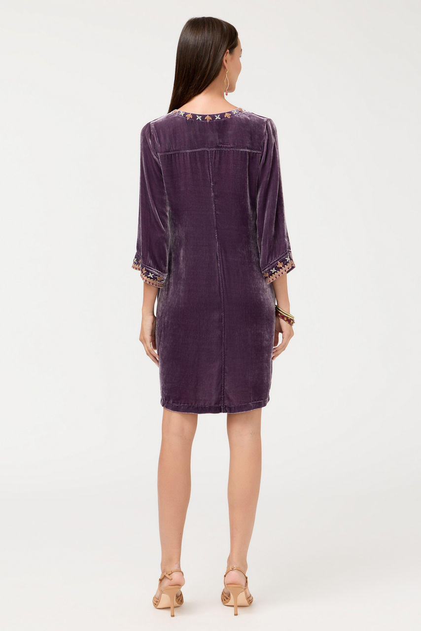 VELVET SWING DRESS, , large image 4