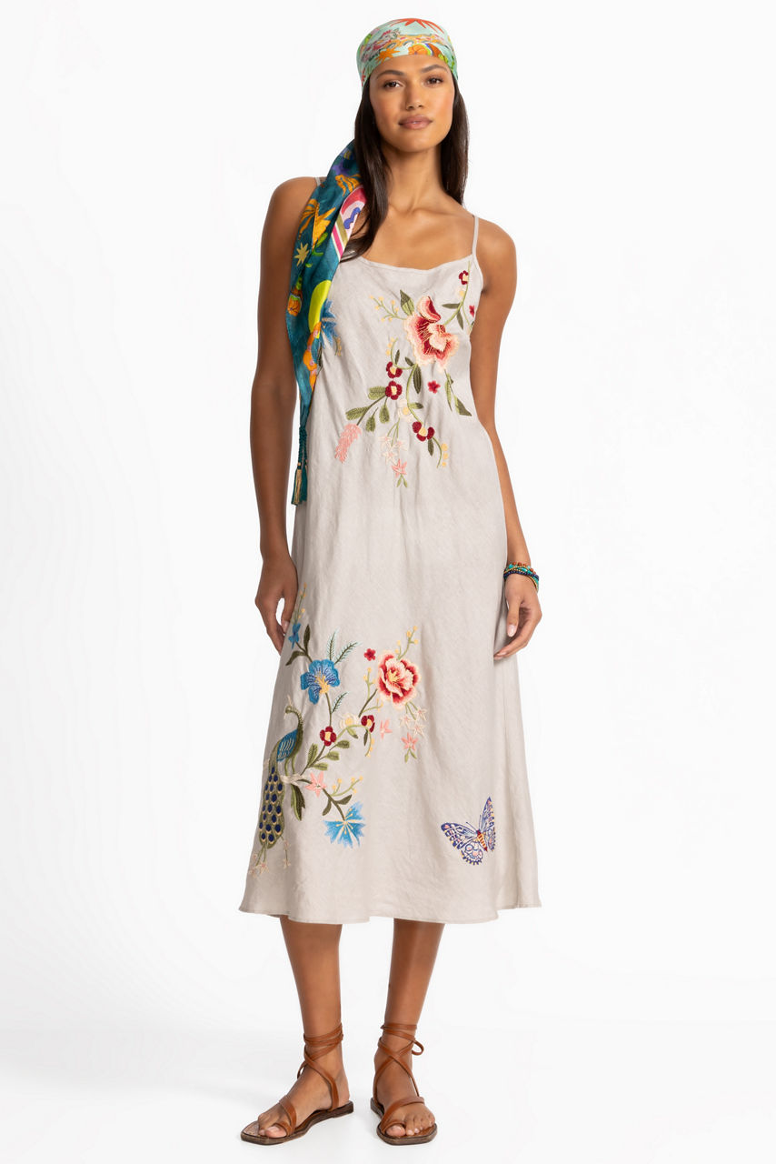 LINEN MODERN SLIP DRESS