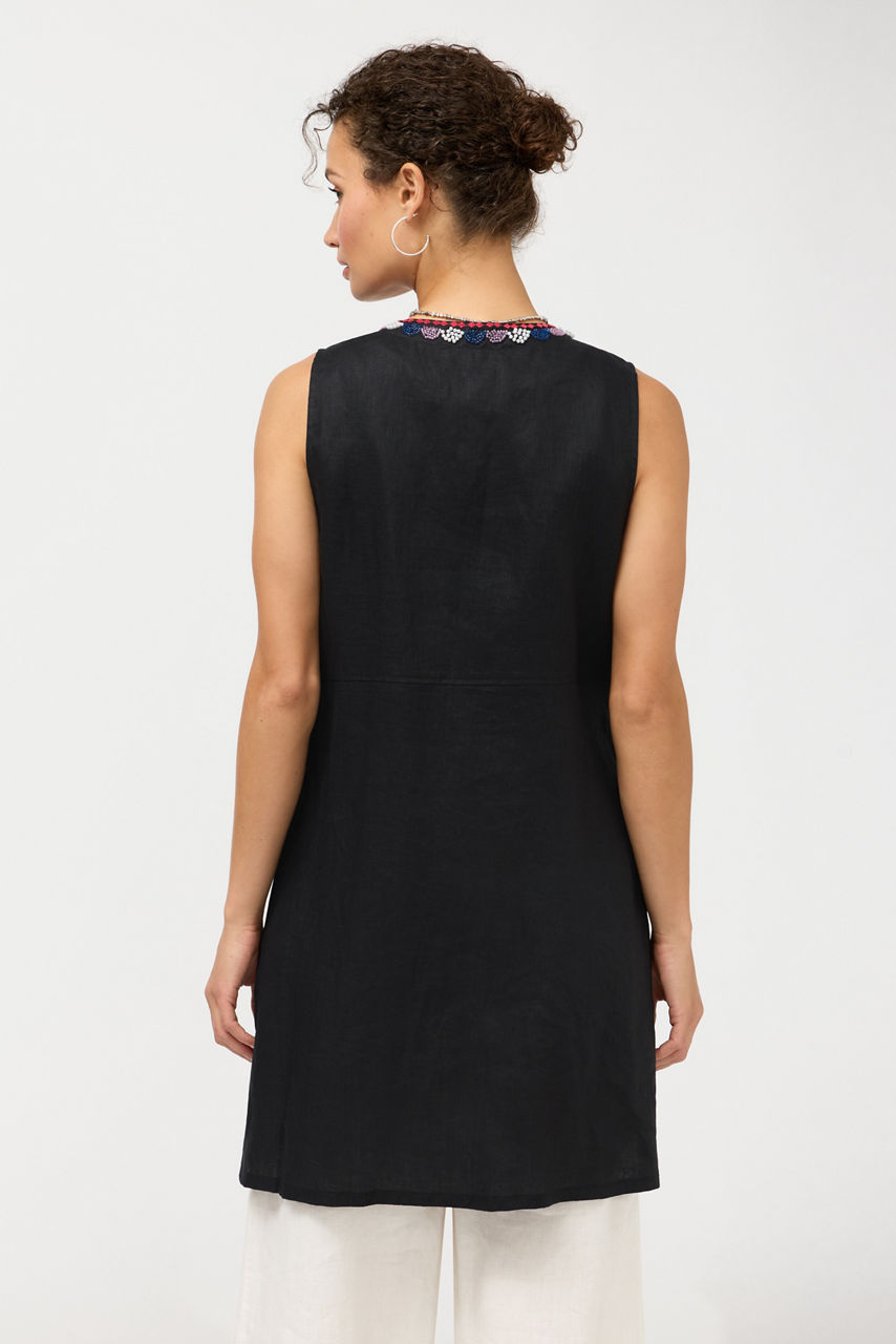 SLOANE LINEN VEST, , large image 4