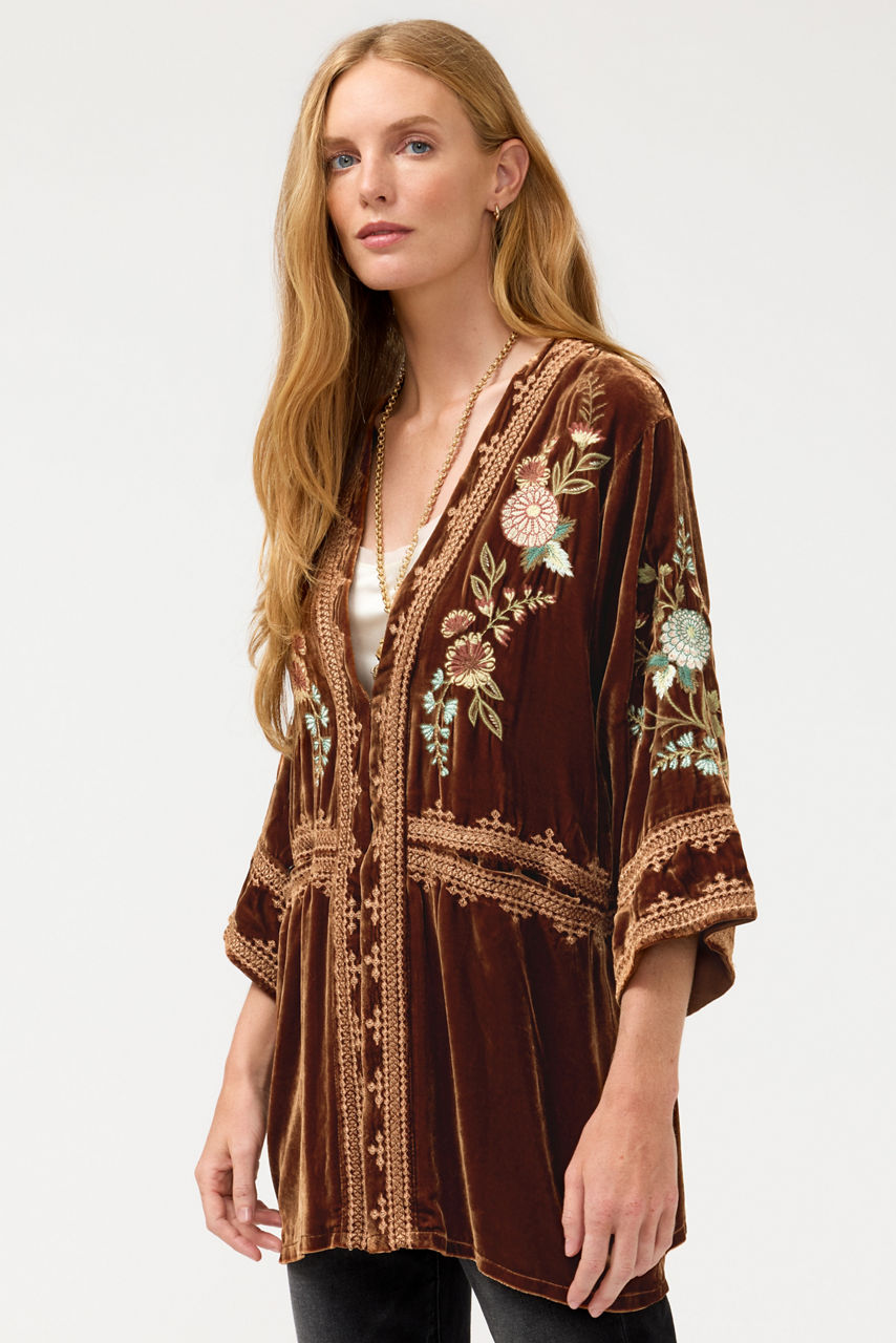 WIDE HEM KIMONO, , large image 1