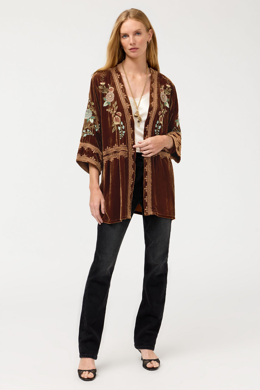 WIDE HEM KIMONO, , large image 2