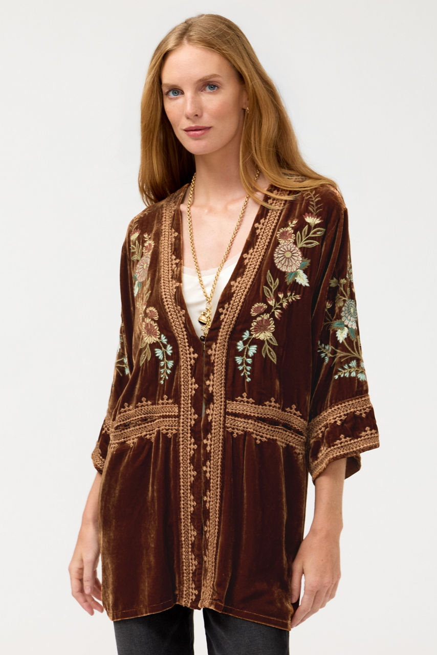 WIDE HEM KIMONO, , large image 3