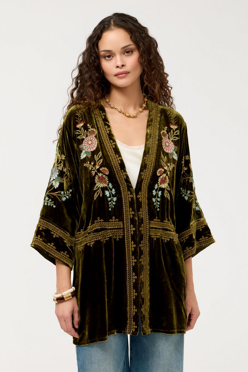 WIDE HEM KIMONO, , large image 1