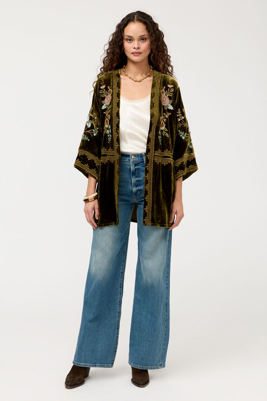 WIDE HEM KIMONO, , large image 3