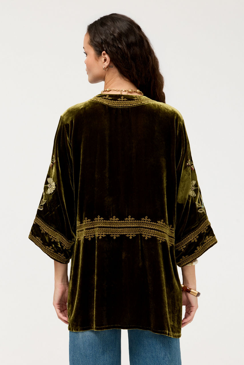 WIDE HEM KIMONO, , large image 4