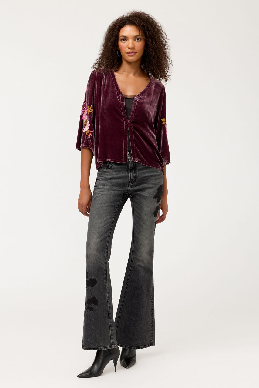 CALULNIA VELVET BOLERO, , large image 2