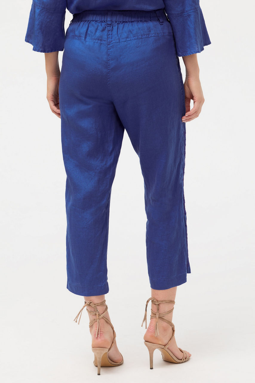 LINEN CROPPED PANT, , large image 4