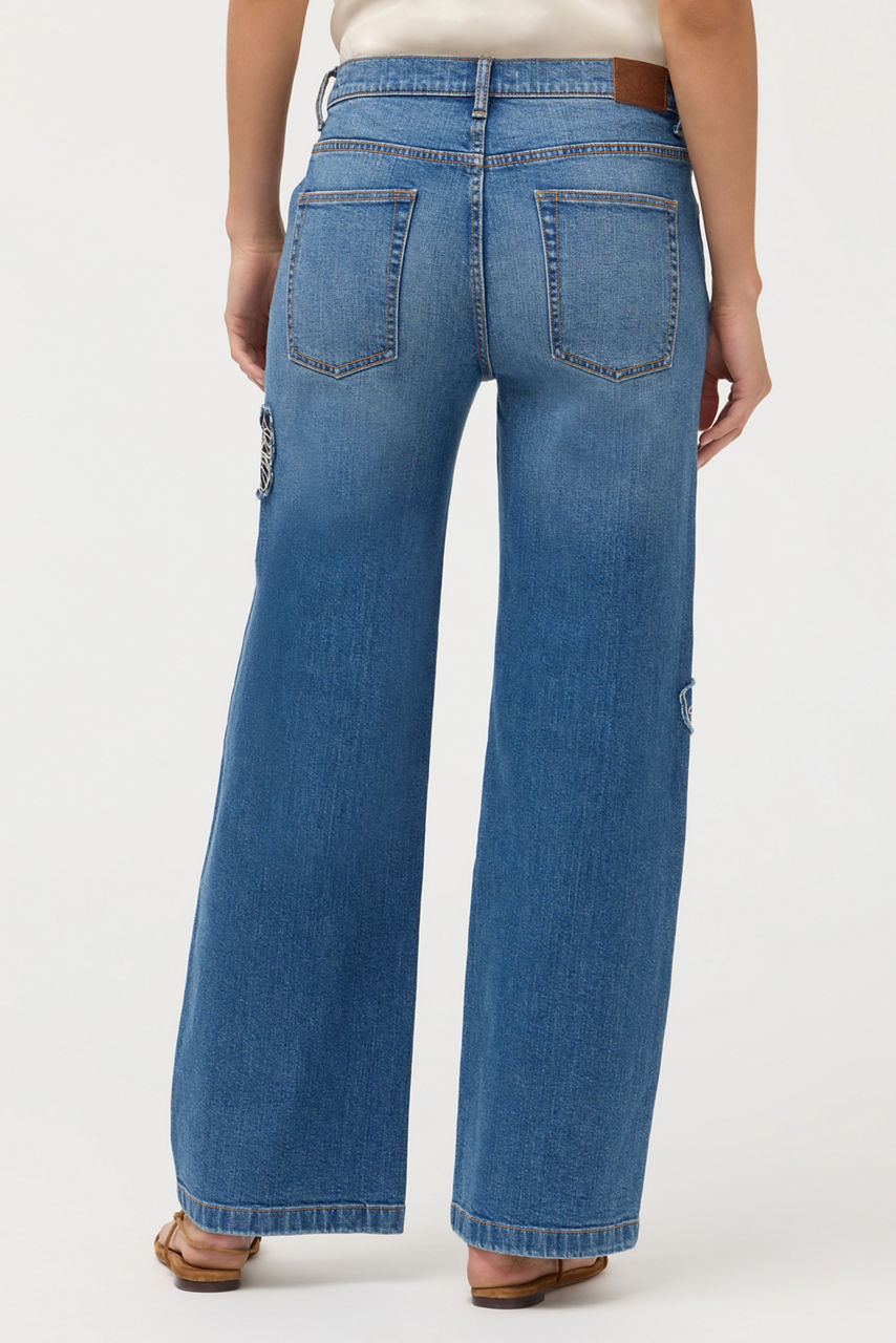 THE STRAIGHT WIDE LEG JEAN, , large image 3