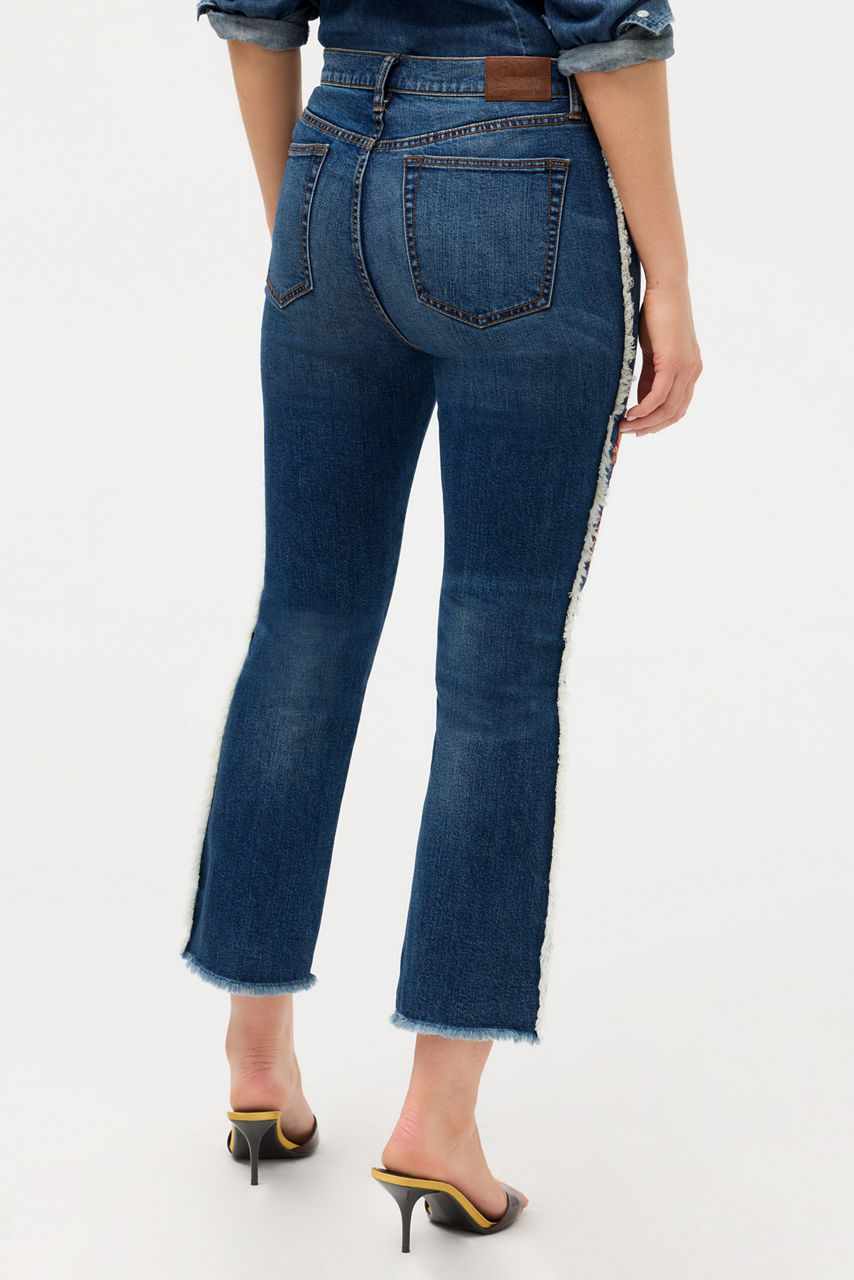 THE FRINGE CROPPED BABY BOOT JEAN, , large image 5