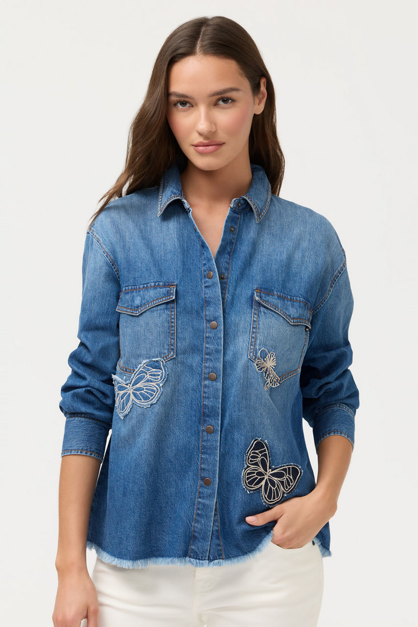 THE EASY DENIM SHIRT, , large image 1