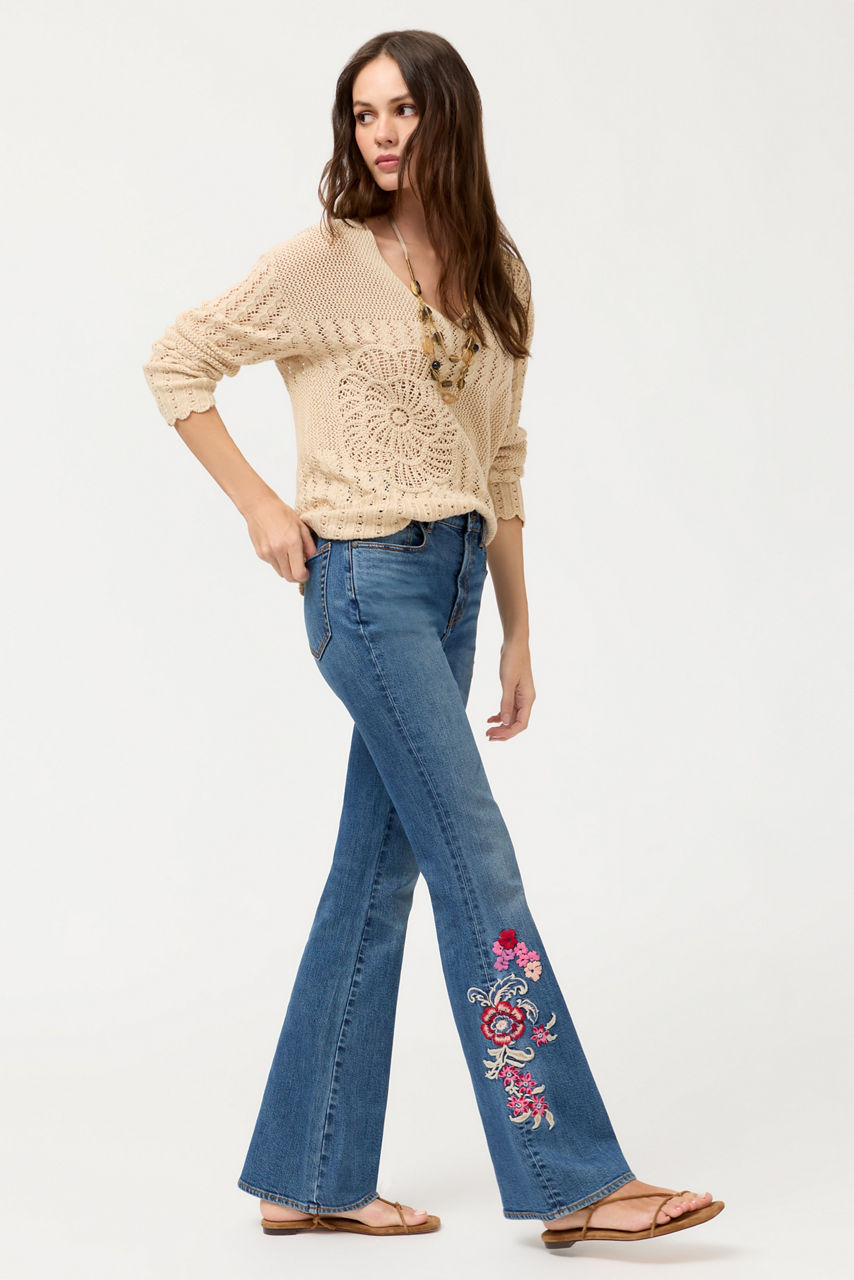 THE HIGH RISE FLARE JEAN, , large image 1