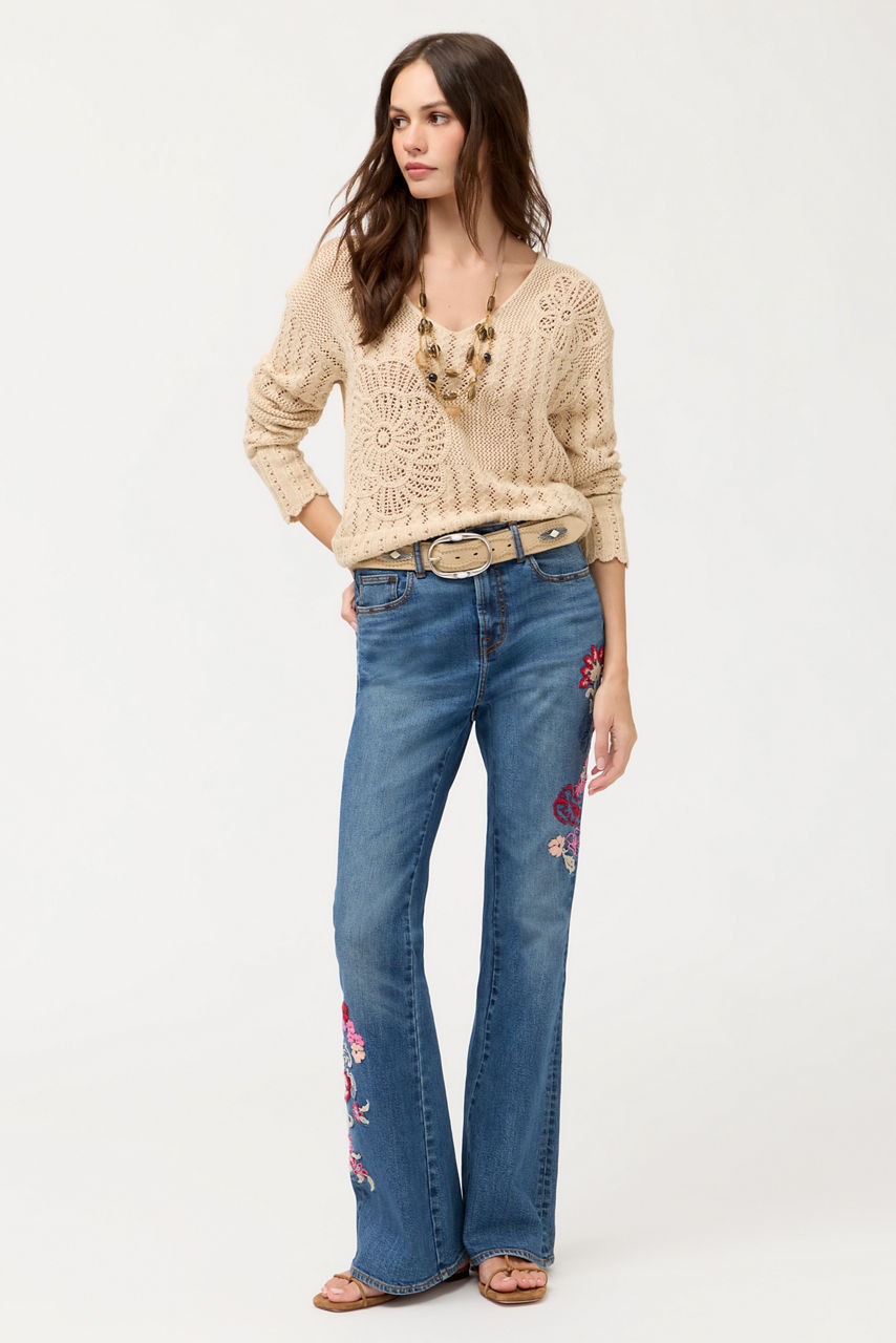 THE HIGH RISE FLARE JEAN, , large image 5