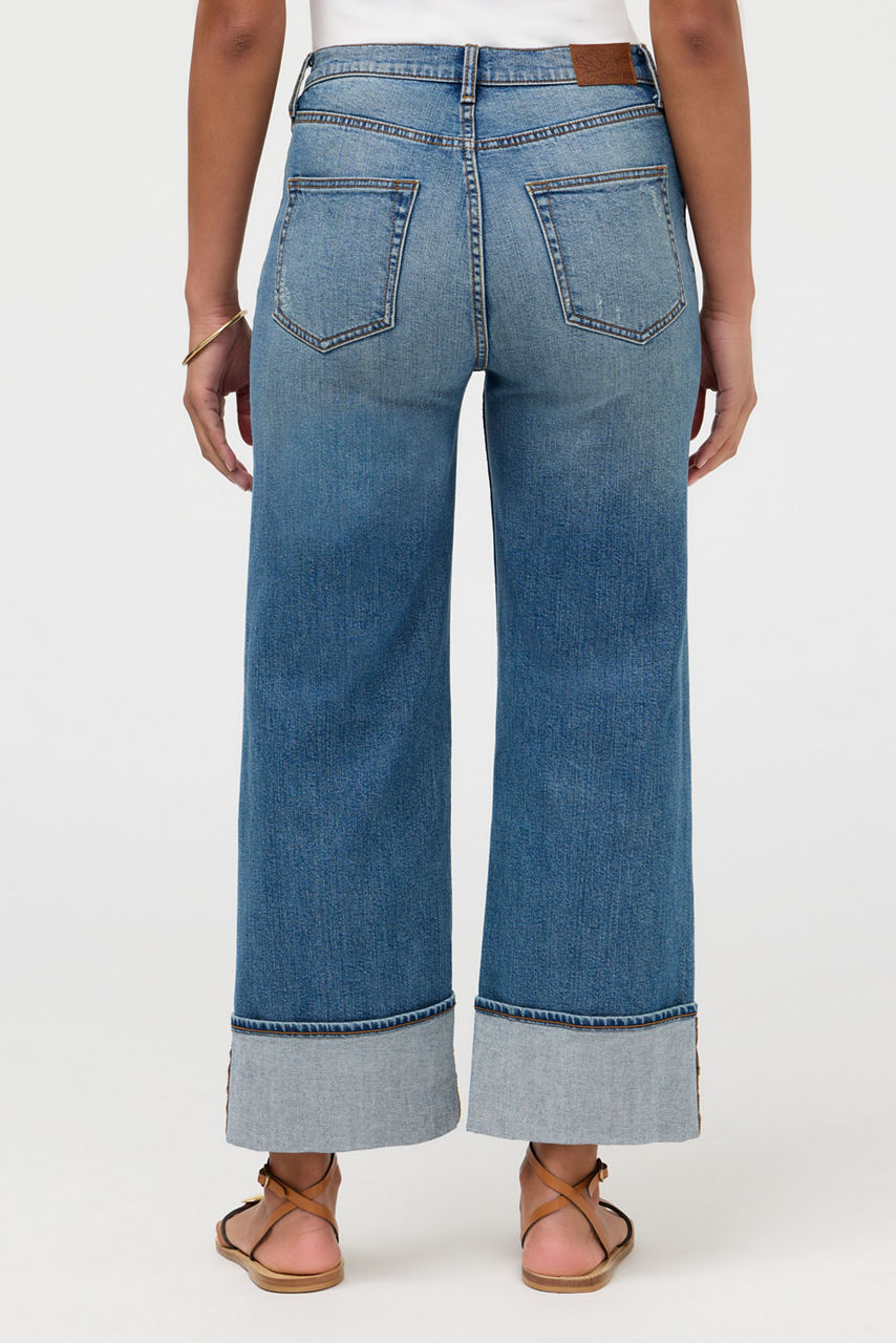 THE ANKLE WIDE LEG JEAN, , large image 4