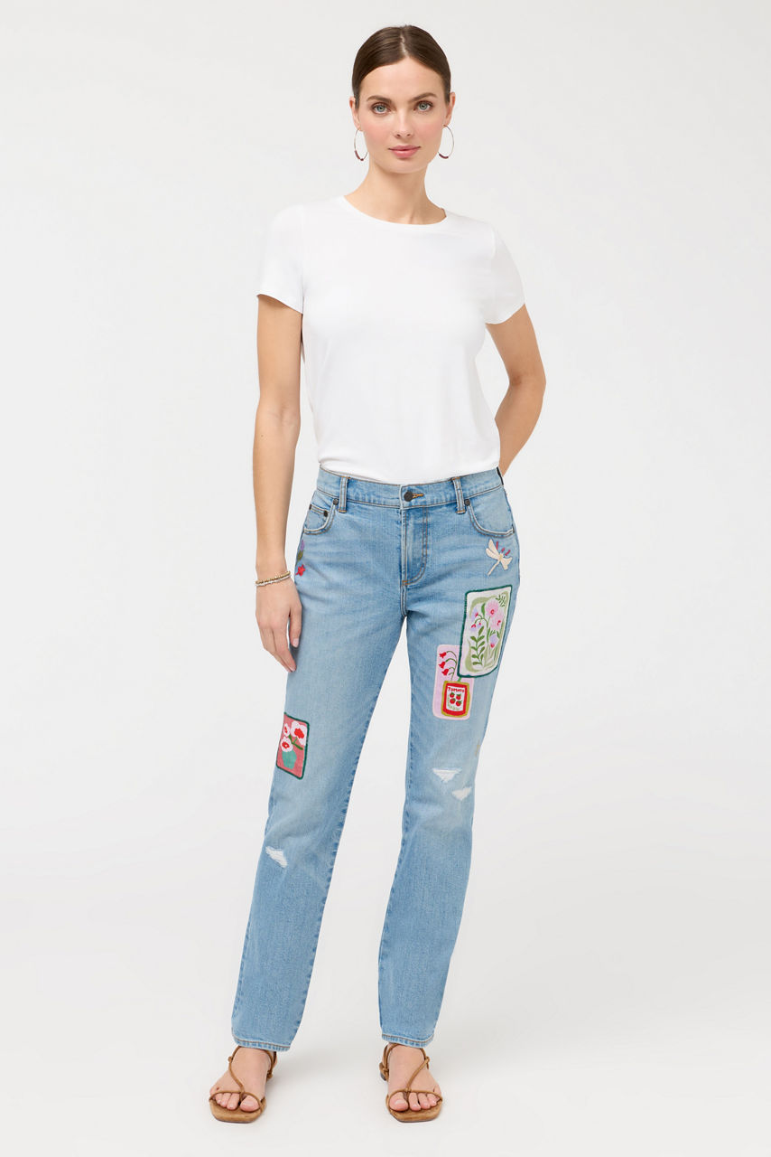 THE STRAIGHT LEG BOYFRIEND JEAN, , large image 1