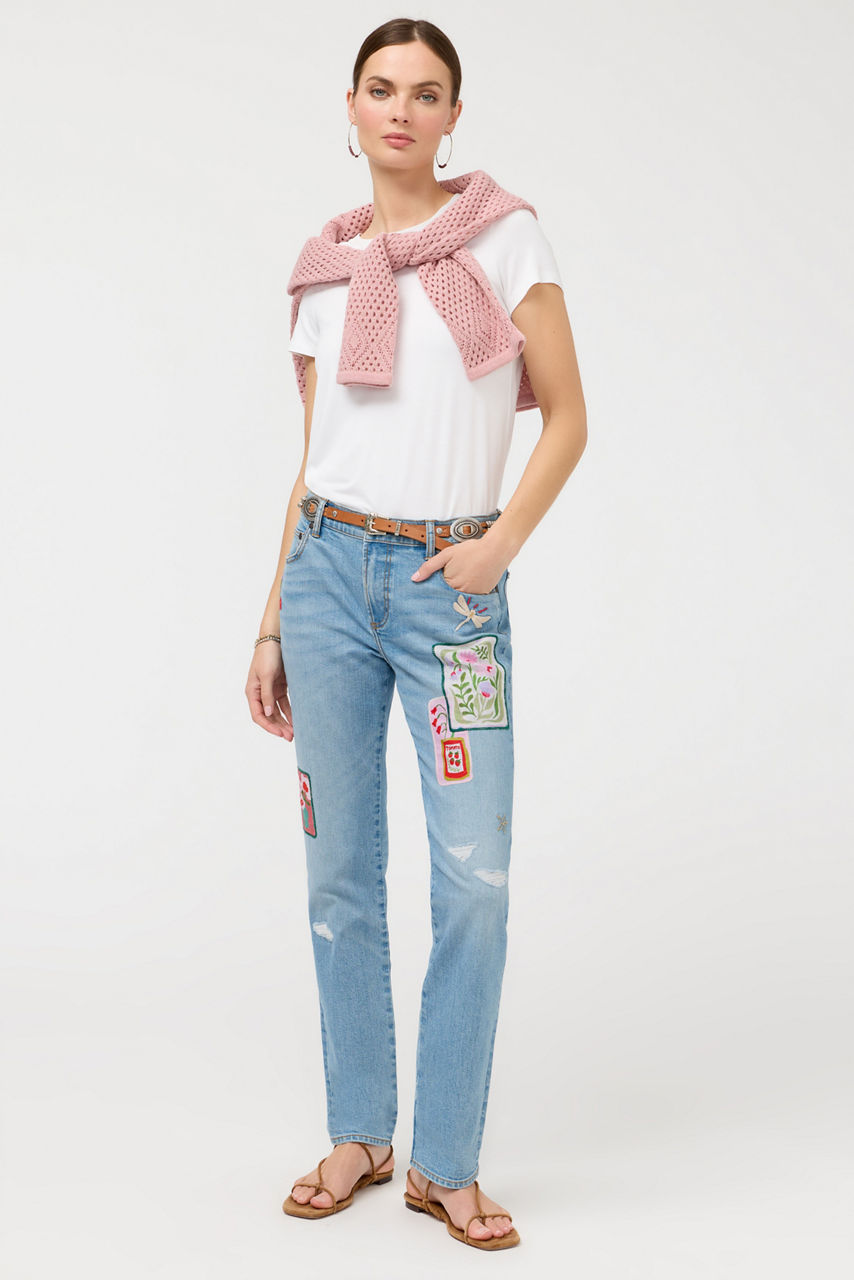 THE STRAIGHT LEG BOYFRIEND JEAN, , large image 3