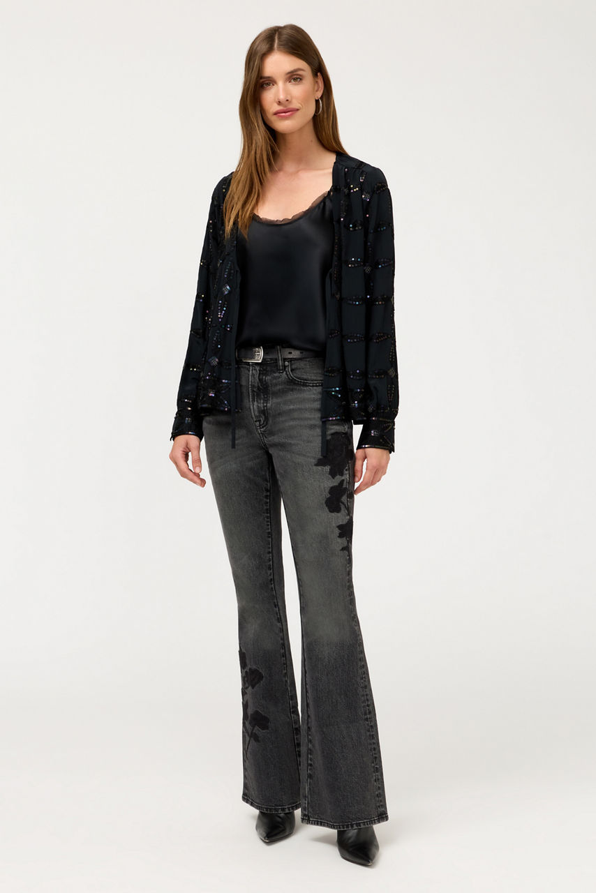 THE HIGH RISE FLARE JEAN, , large image 2