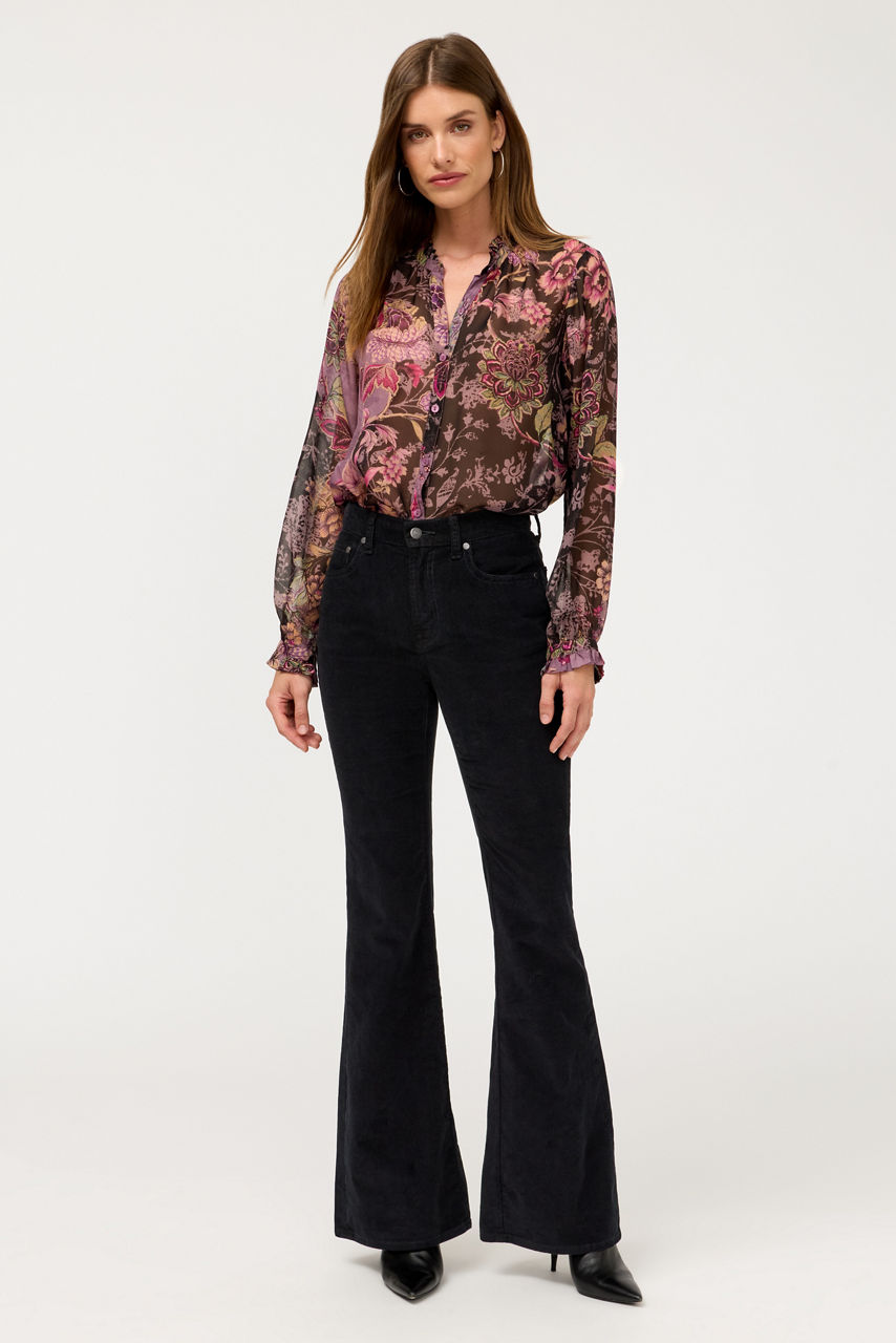 THE CORDUROY HIGH RISE FLARE JEAN, , large image 2