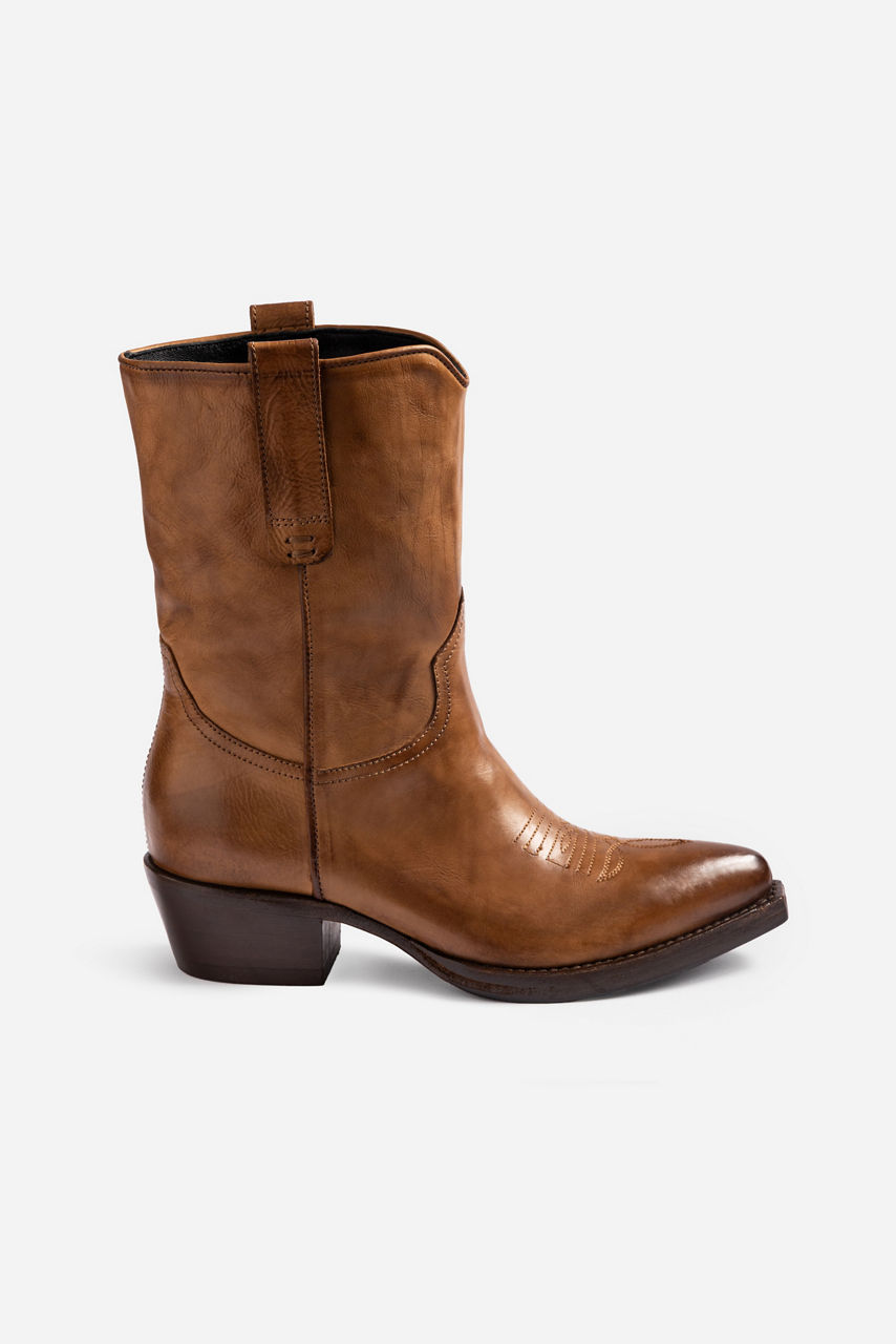 ITALIAN LEATHER WESTERN RIDING BOOT, , large image 1