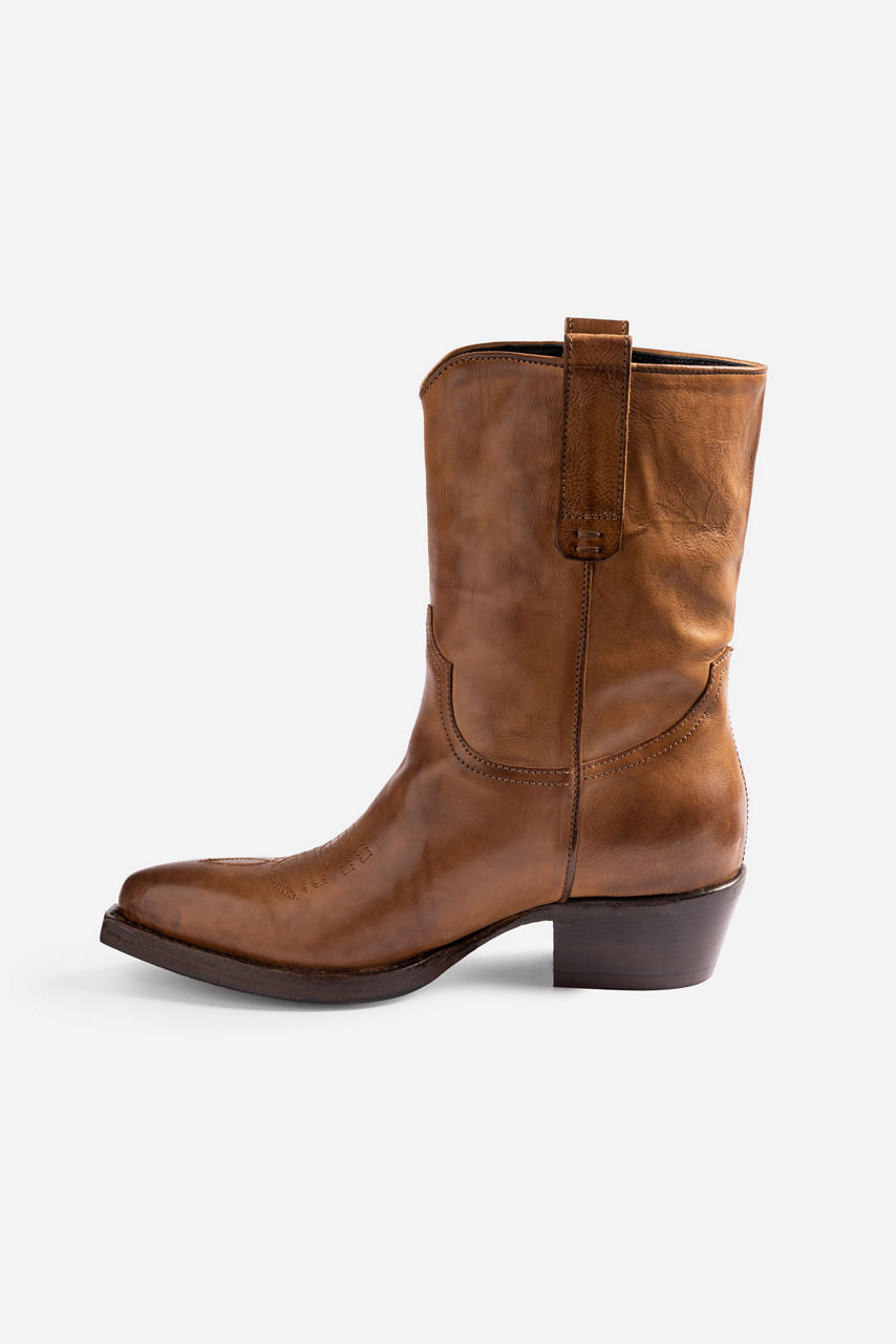 ITALIAN LEATHER WESTERN RIDING BOOT, , large image 2